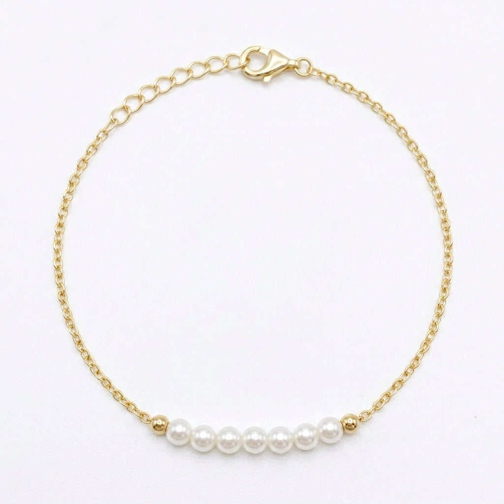 Pulsera Pearl Bar Bracelet