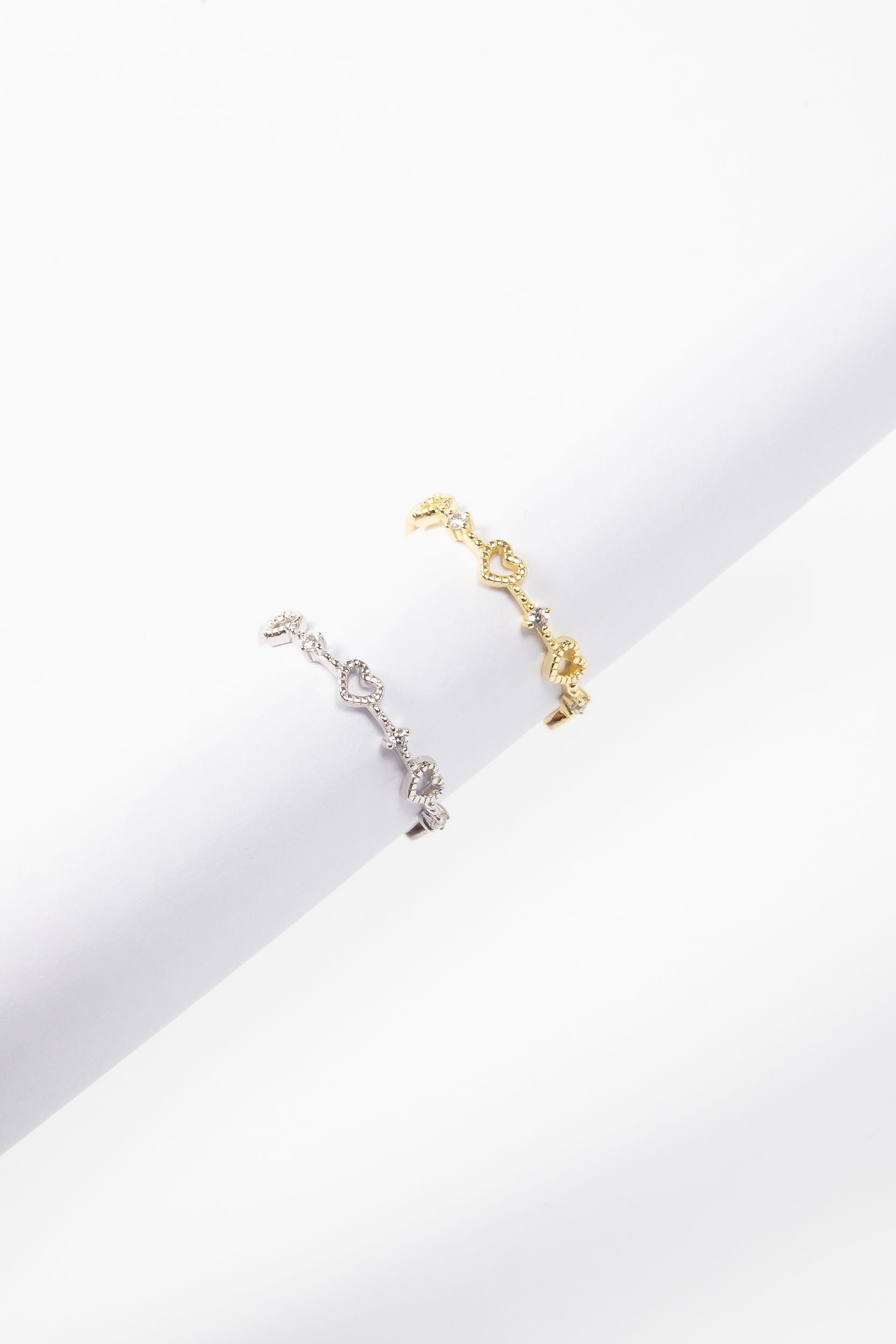 Anillo Micro Bubbly Hollow Heart