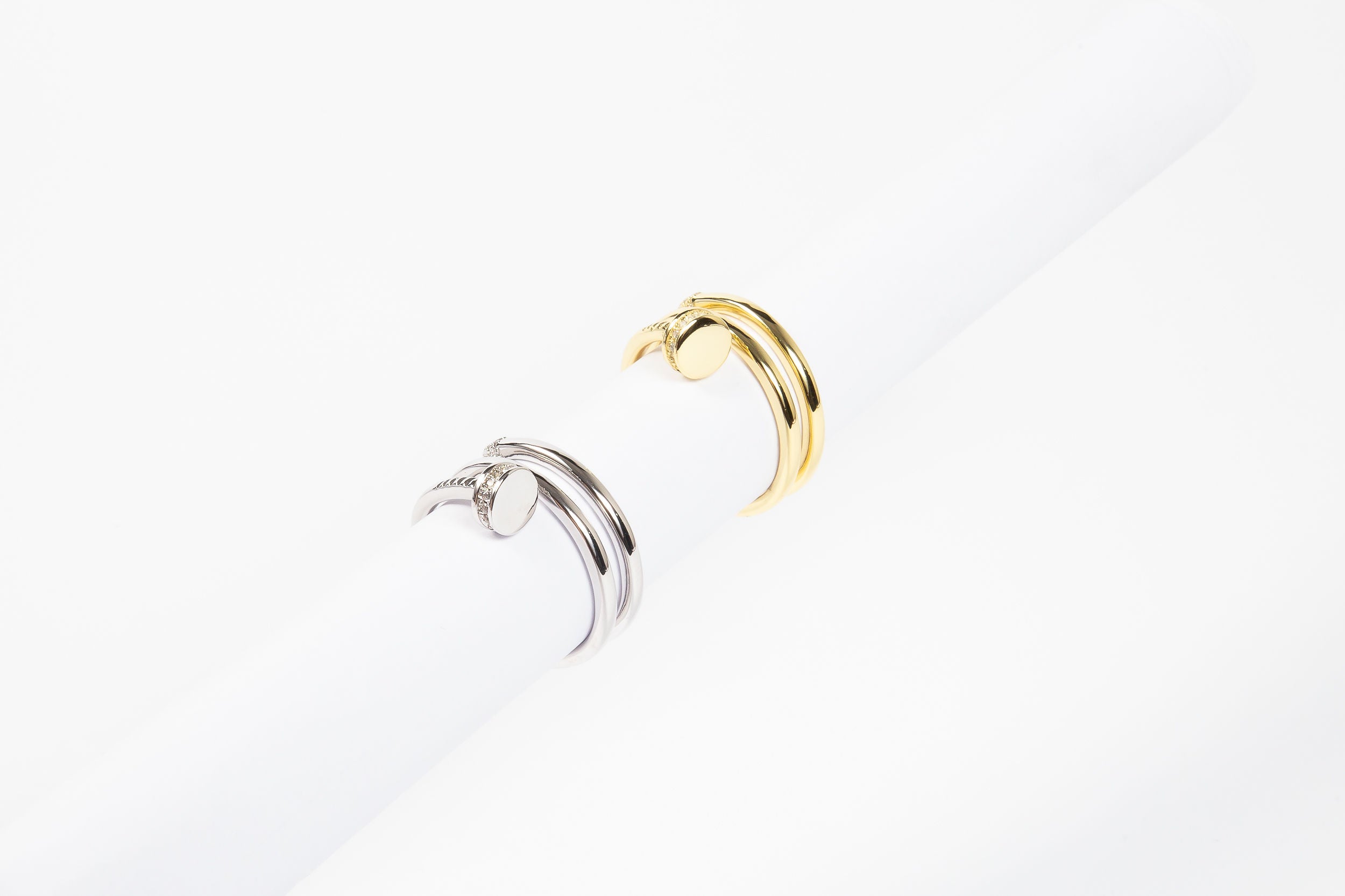 Anillo Triple Nail Semi Plain