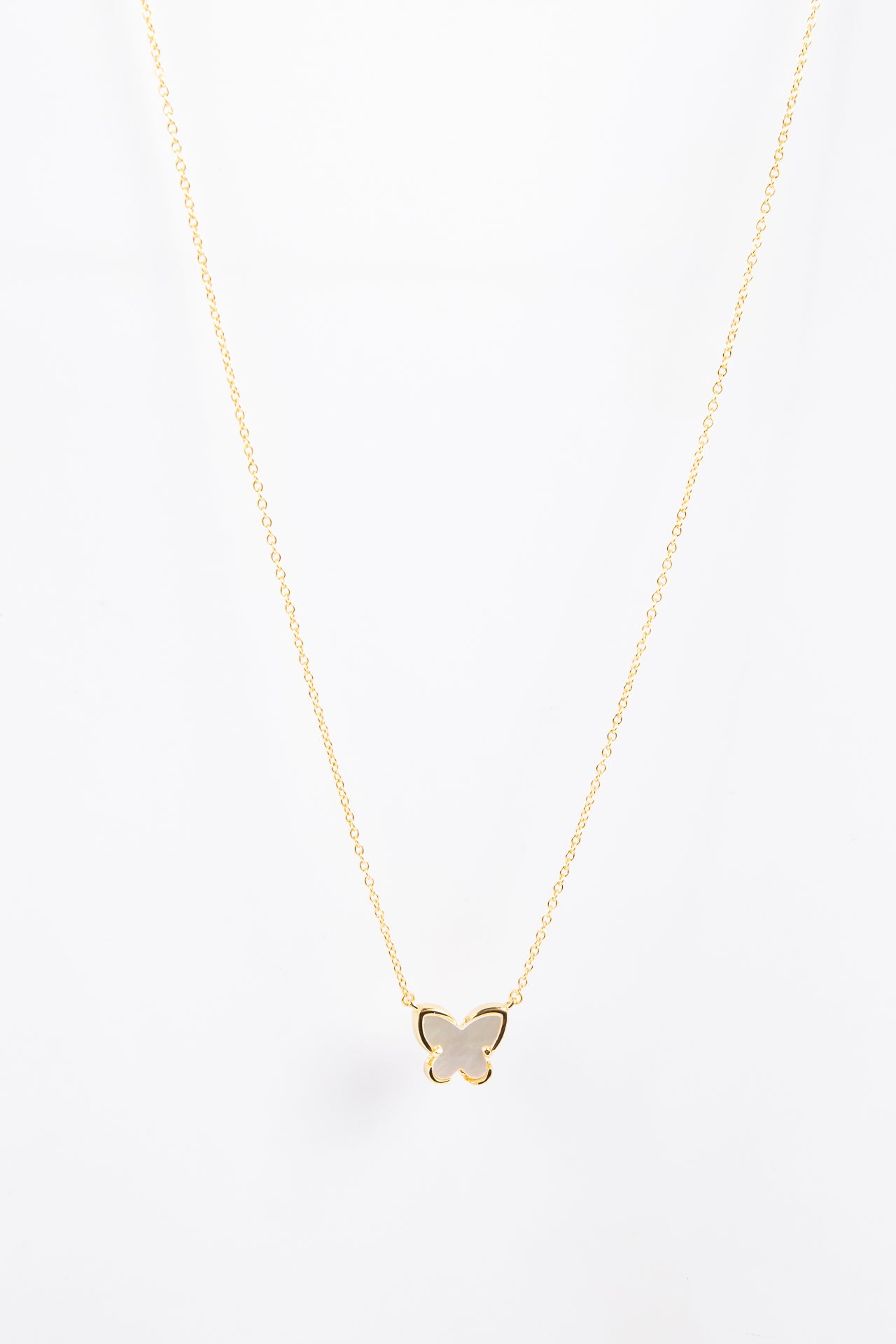 Collar MOP Lover & CZ Butterlfy Gold