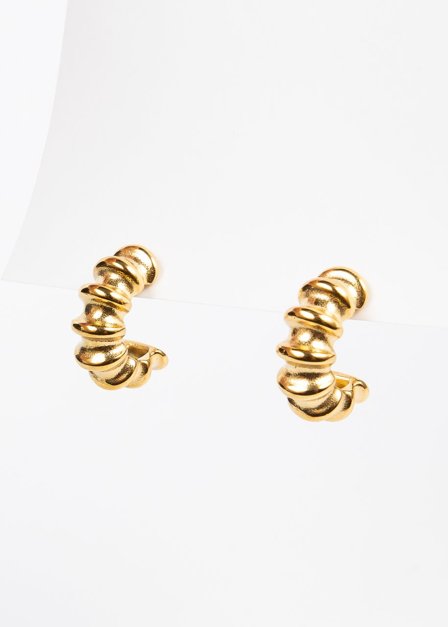 Aro Brassy Semi Croissant Hoop