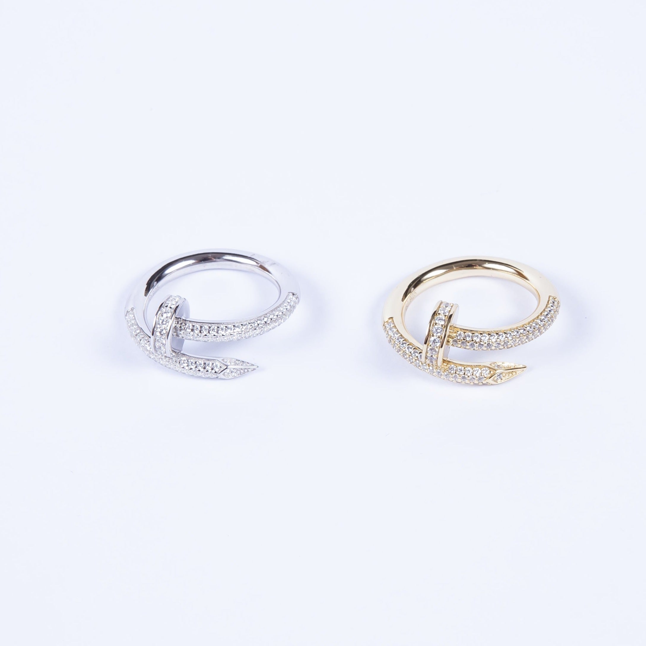 Anillo Gran Nail Cz Ring