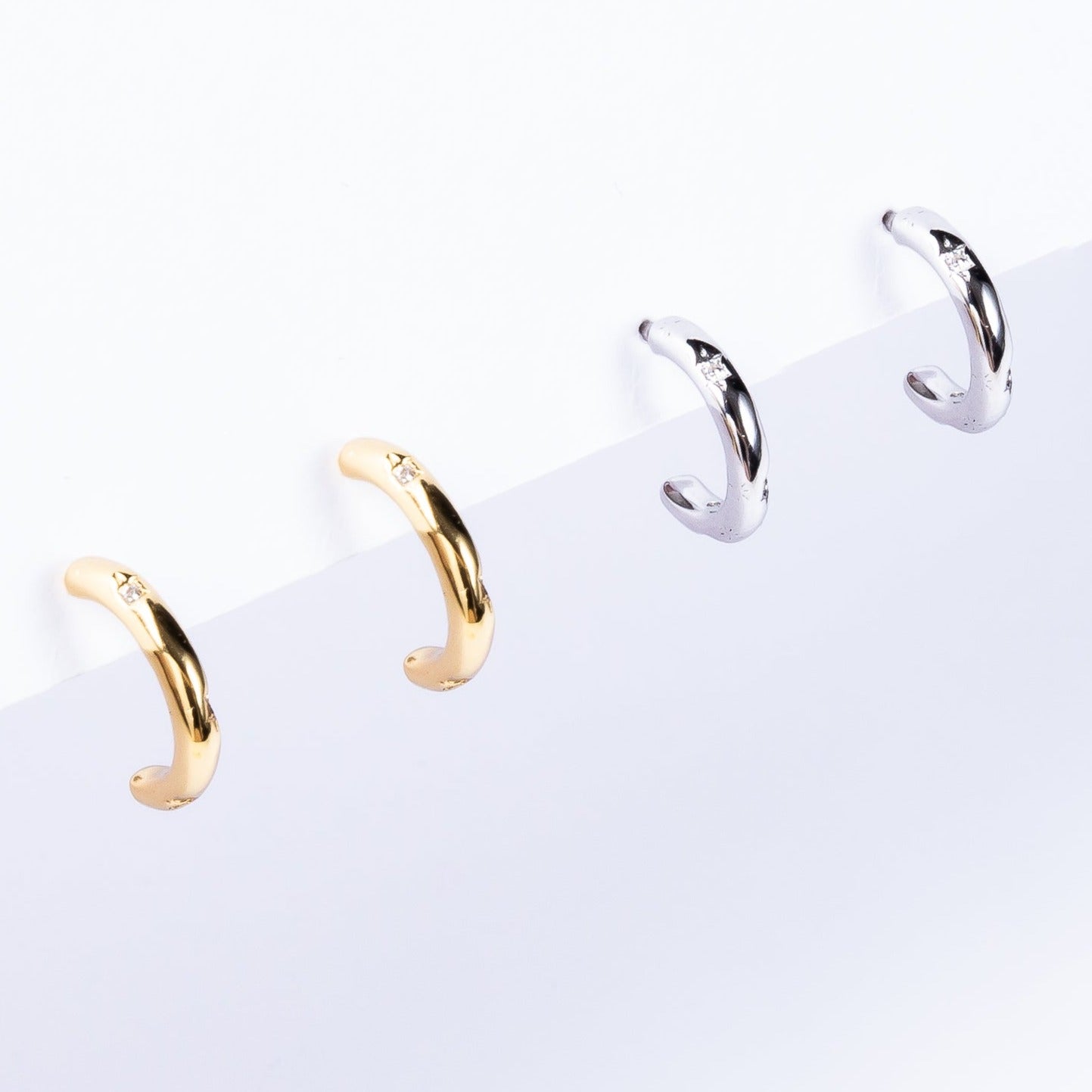 Aro 2 cz Baby Half Hoop