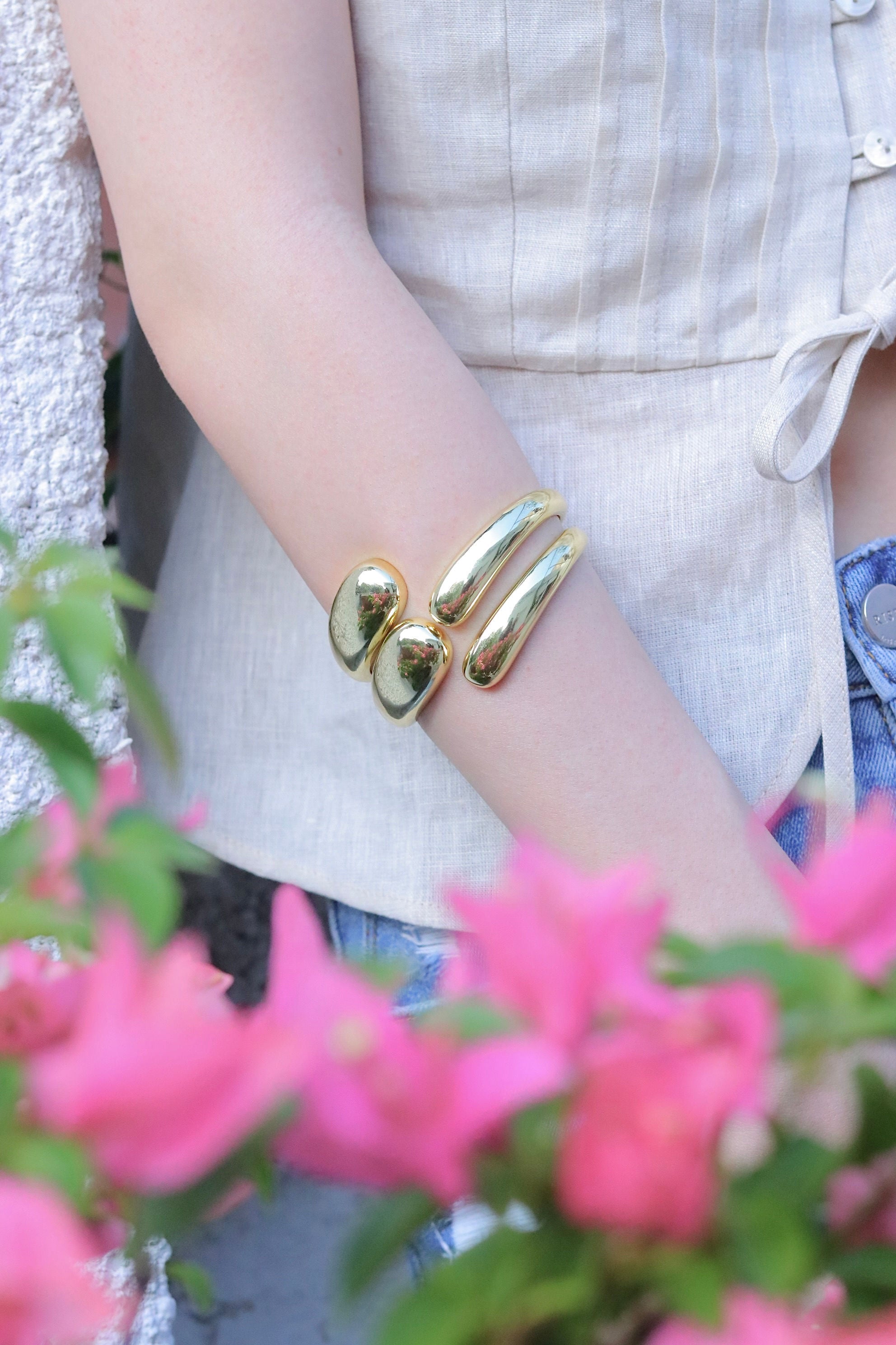 Pulsera Stainless Steel Chunky Open Cuff