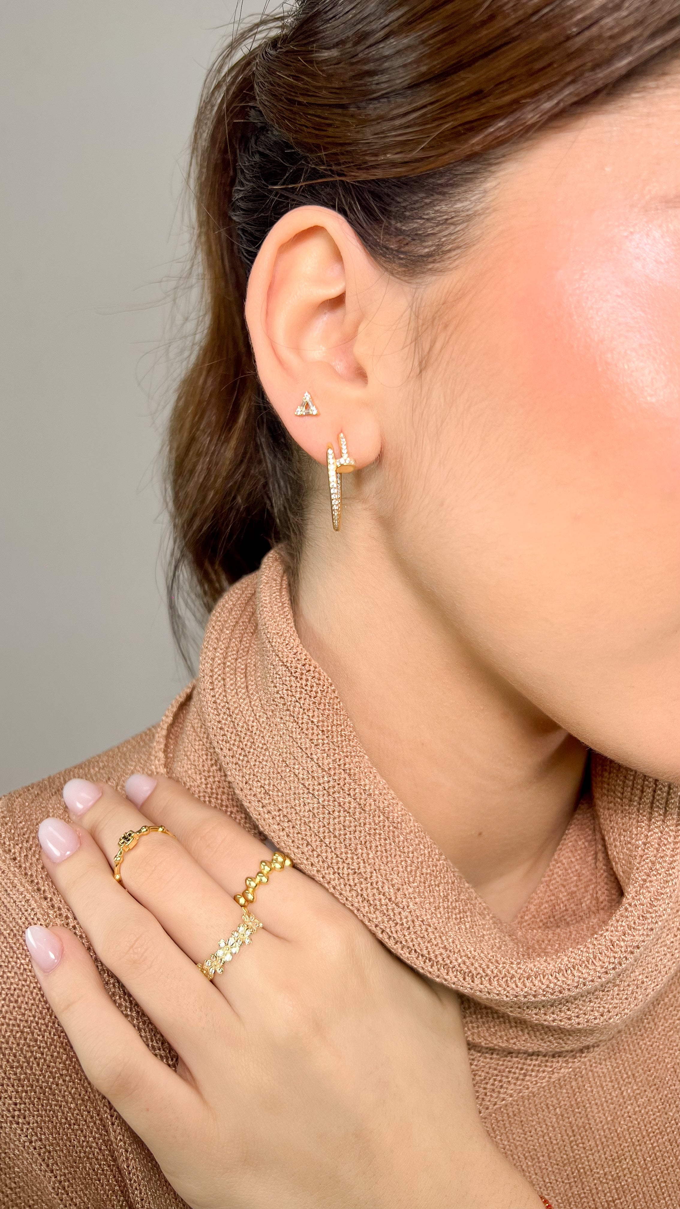 Aro Nail CZ Hoop