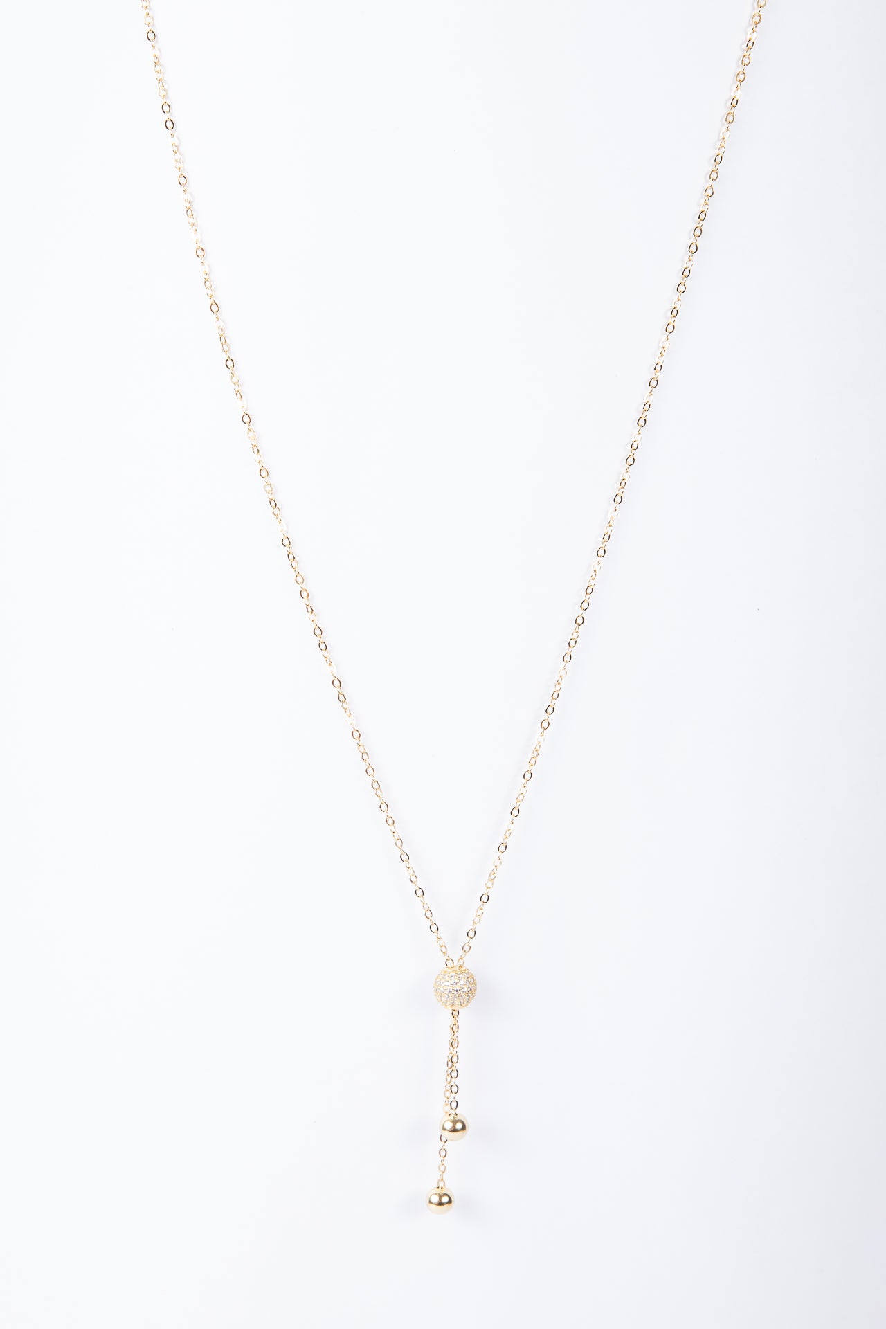 Collar Bum Ball Cz Necklace