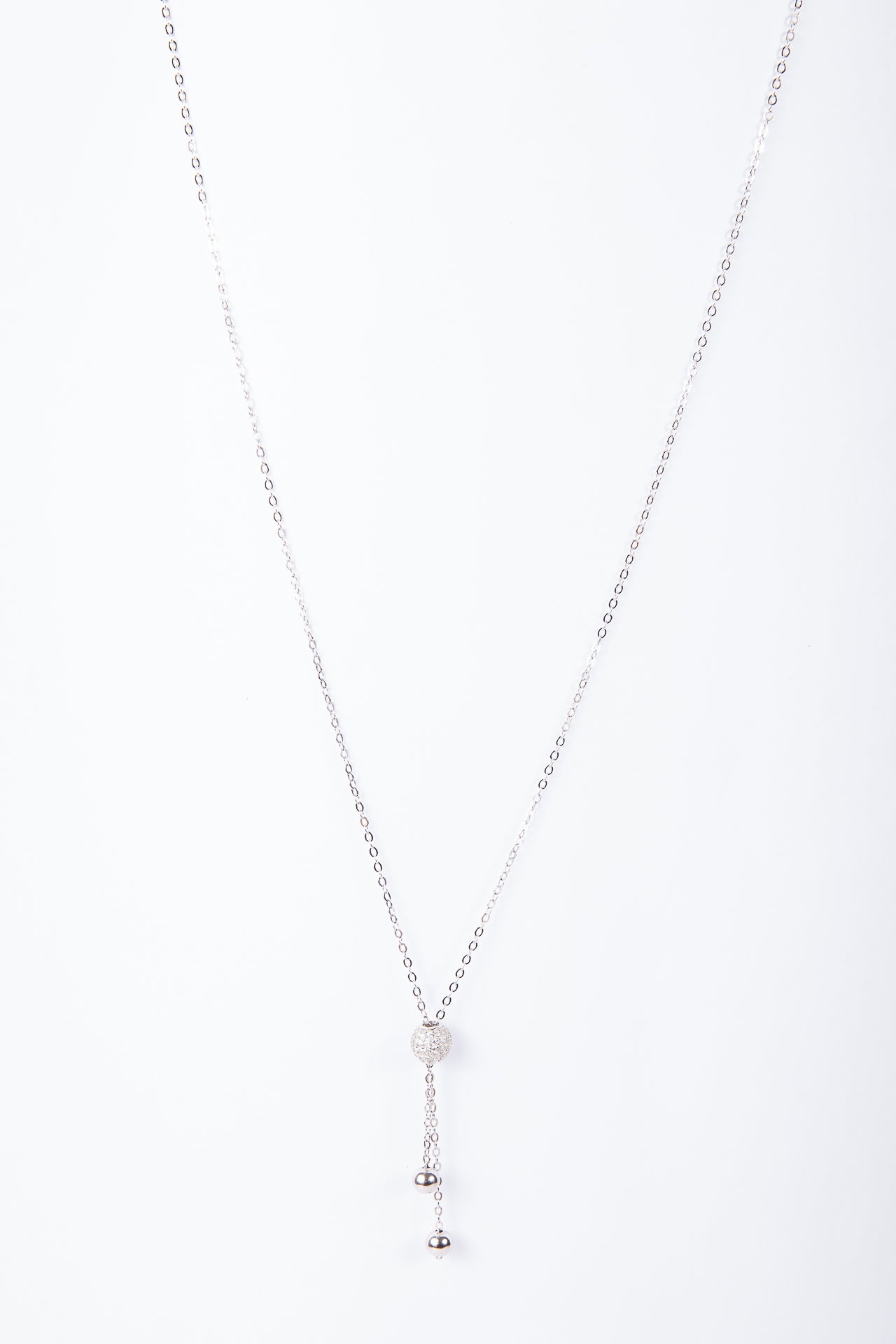 Collar Bum Ball Cz Necklace