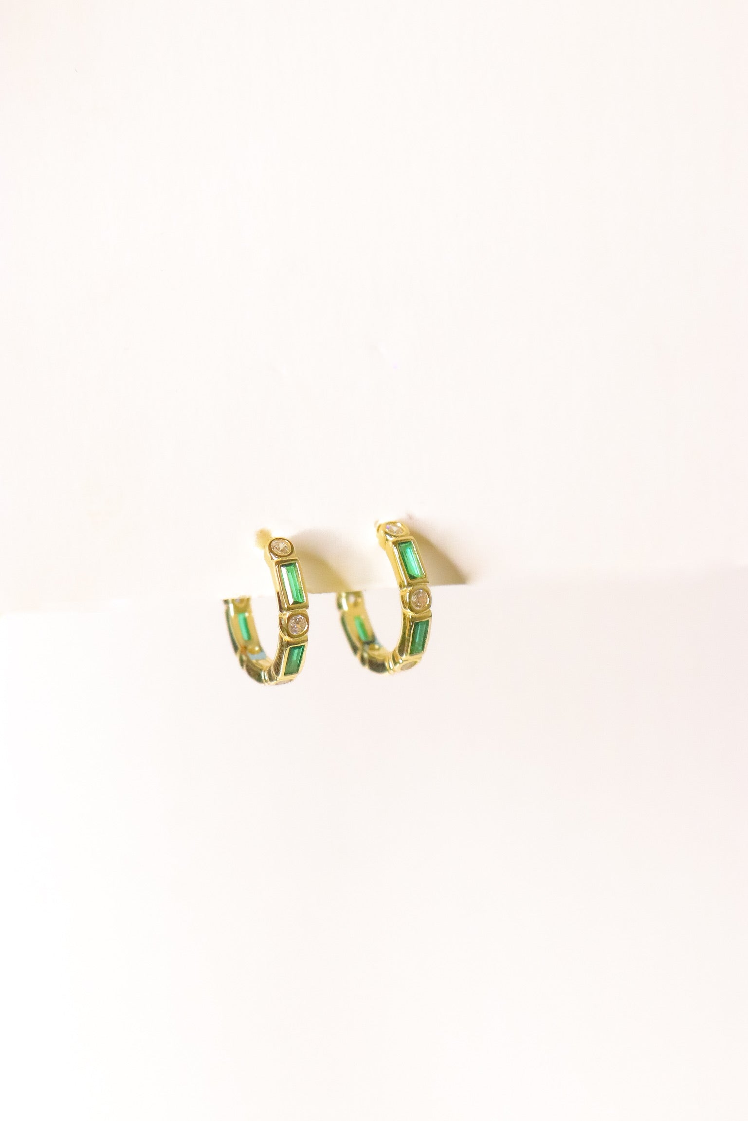 Aro Skinny Green Bagui & Cz Hoop