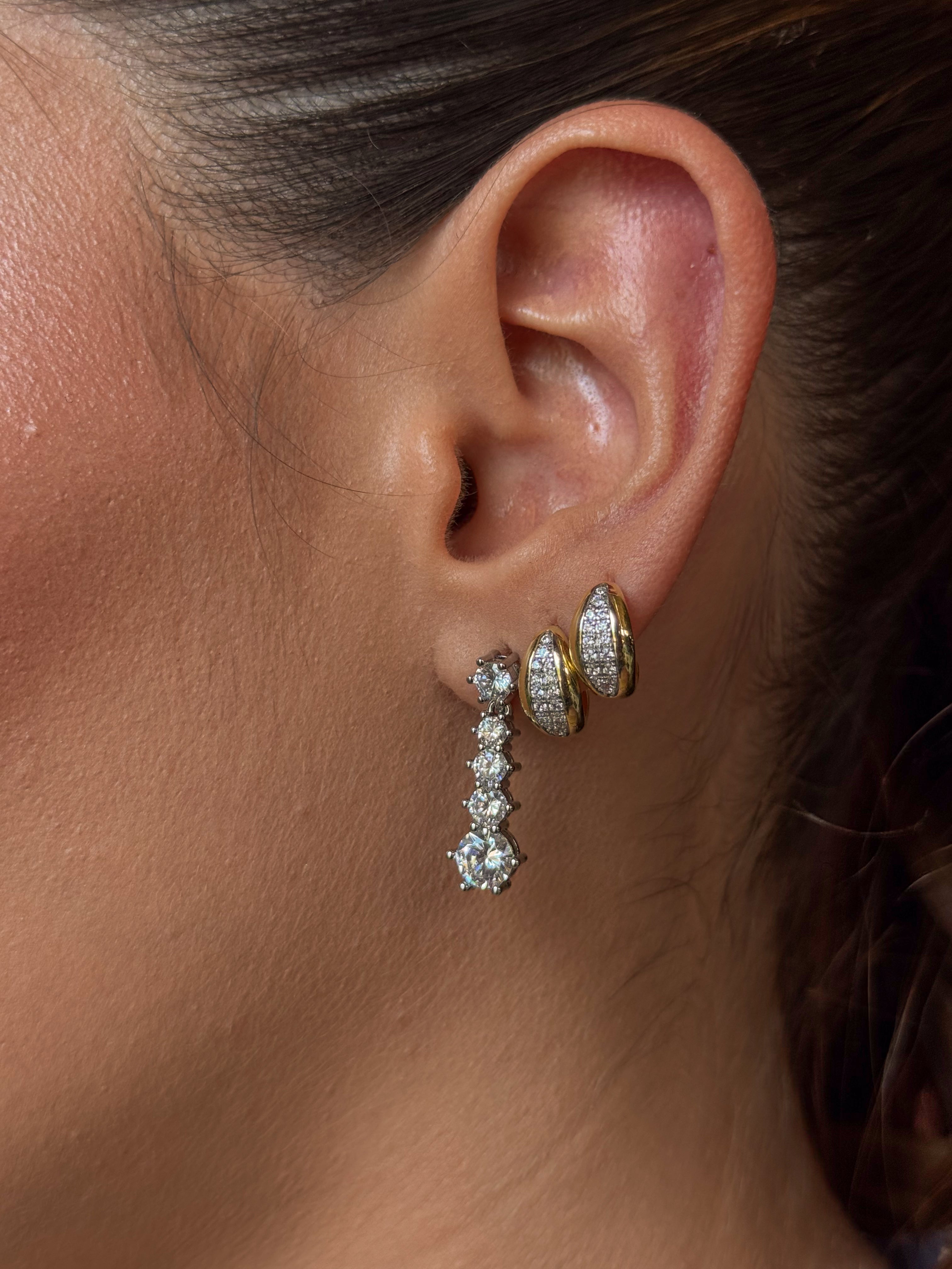 Aro Combined Baby CZ Hoop