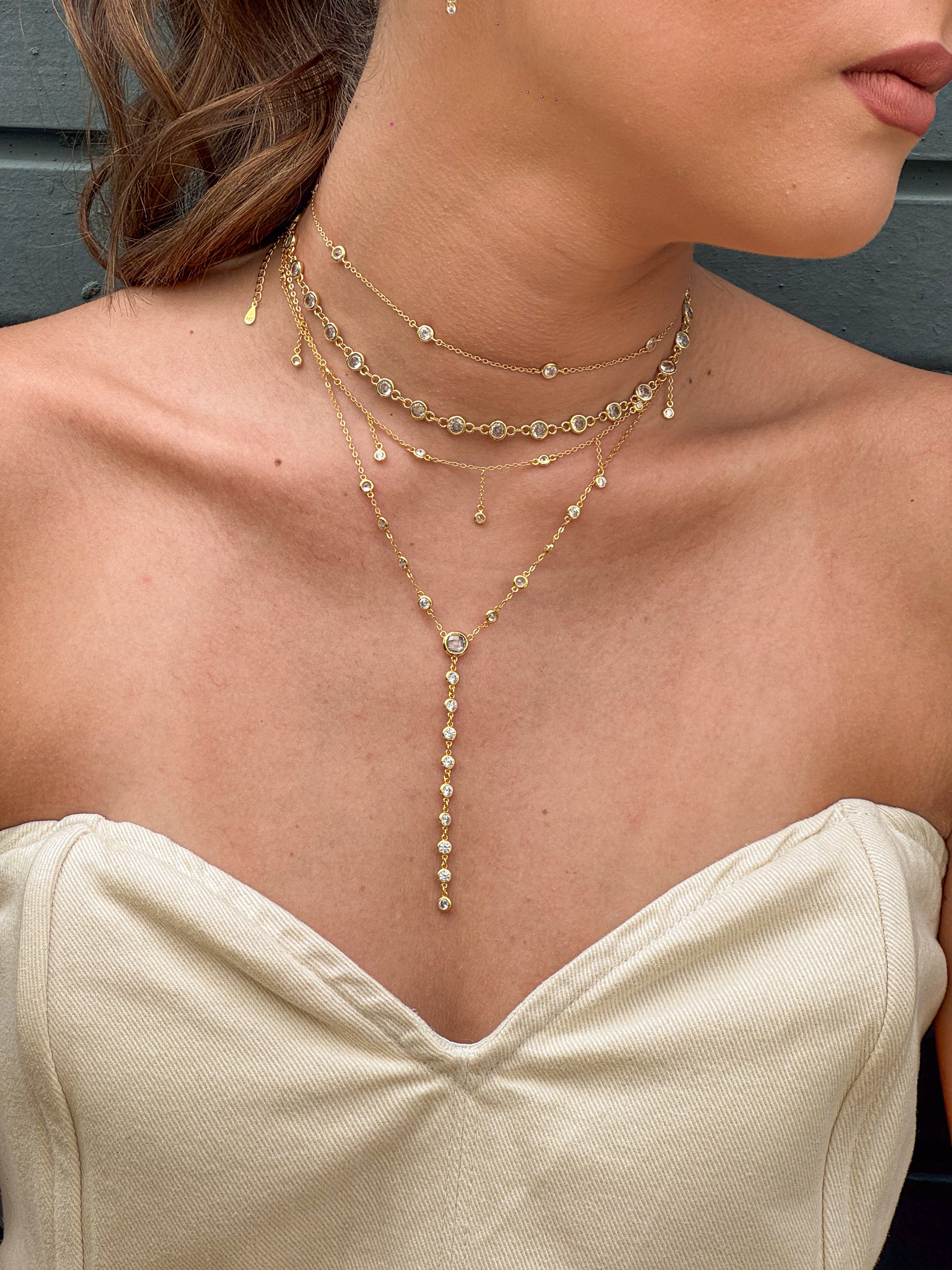 Collar Multi Sisel Y Necklace