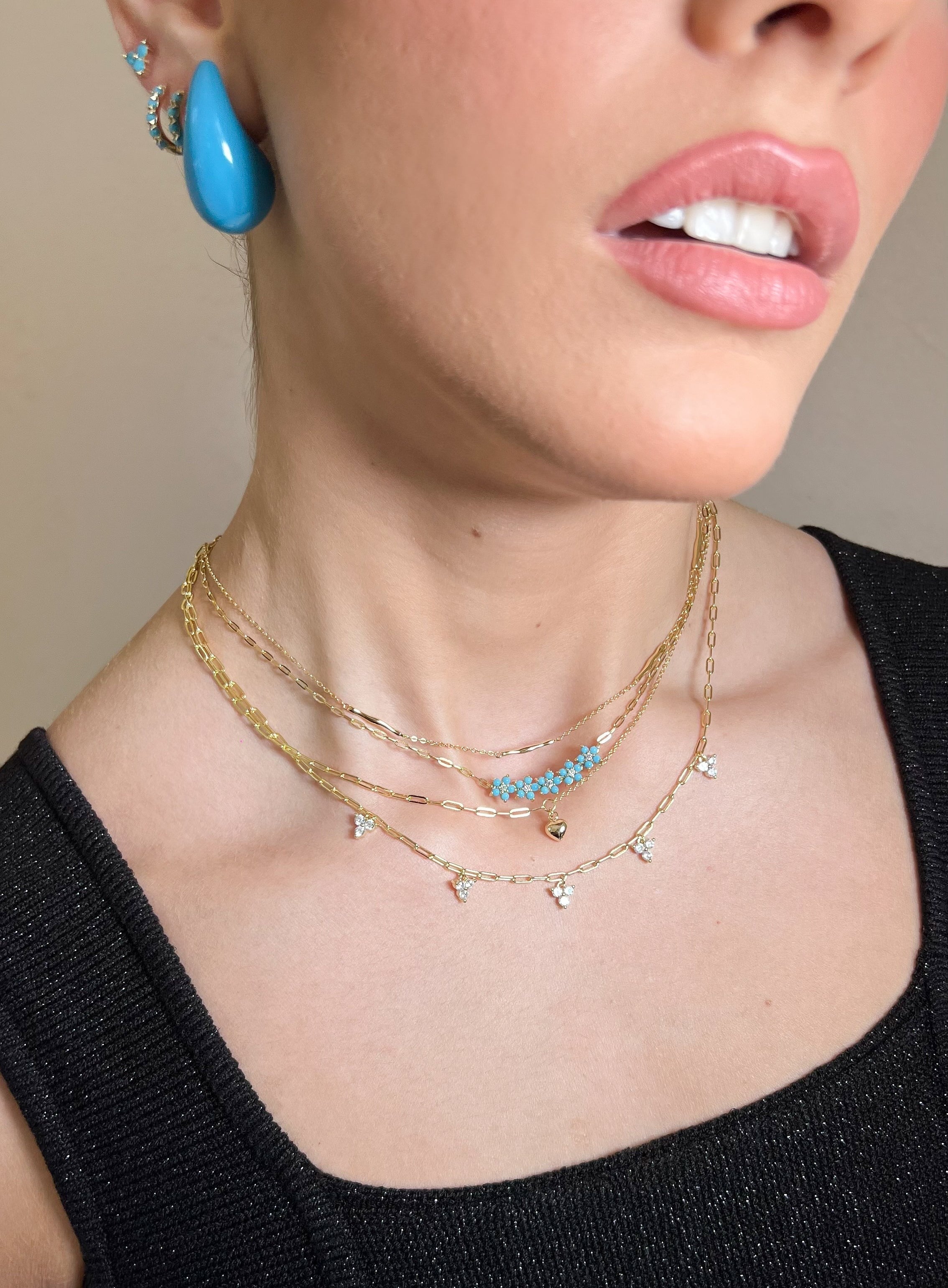 Collar Trido Paperclip Necklace