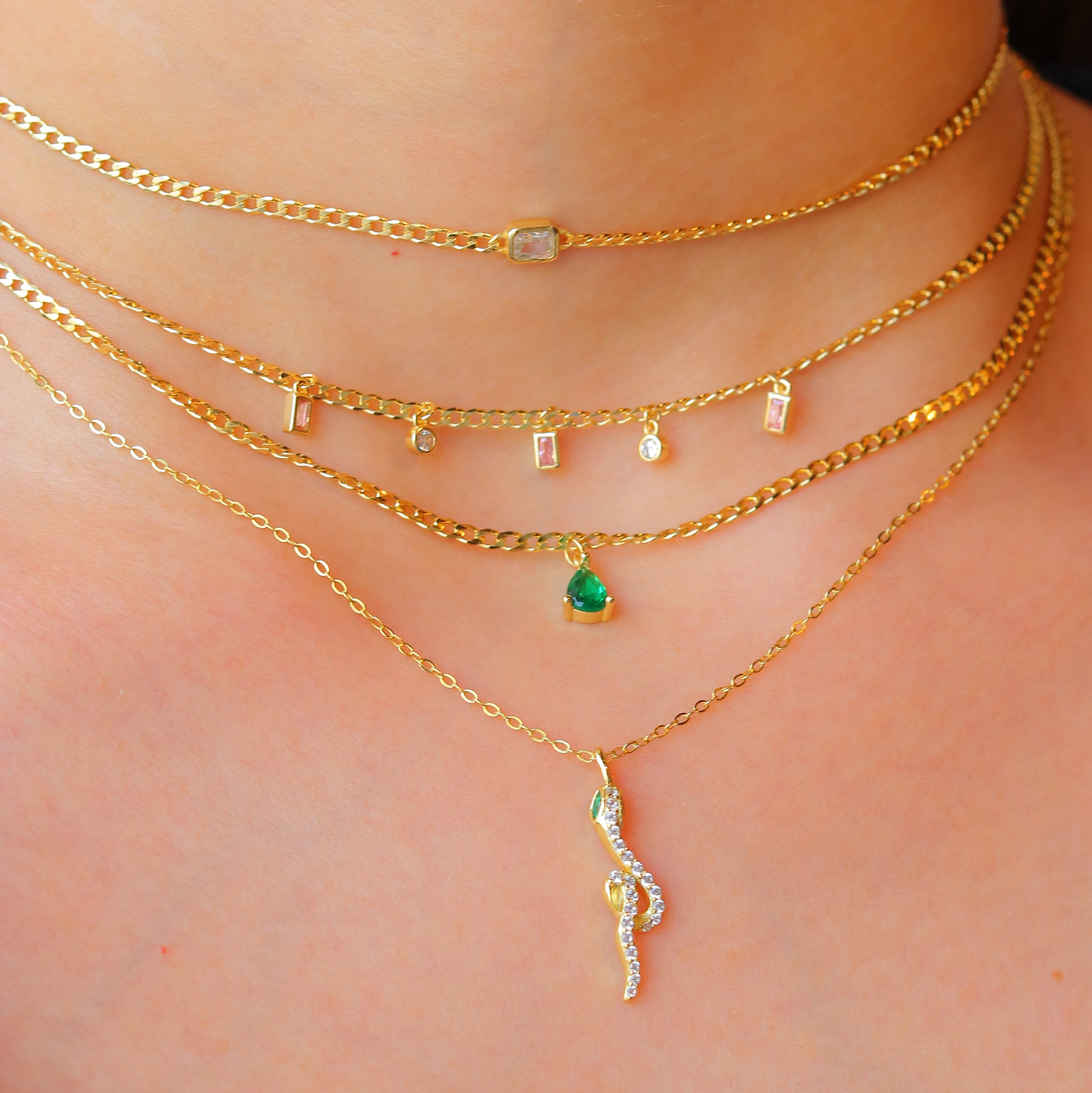 Collar Laying Snake Necklace