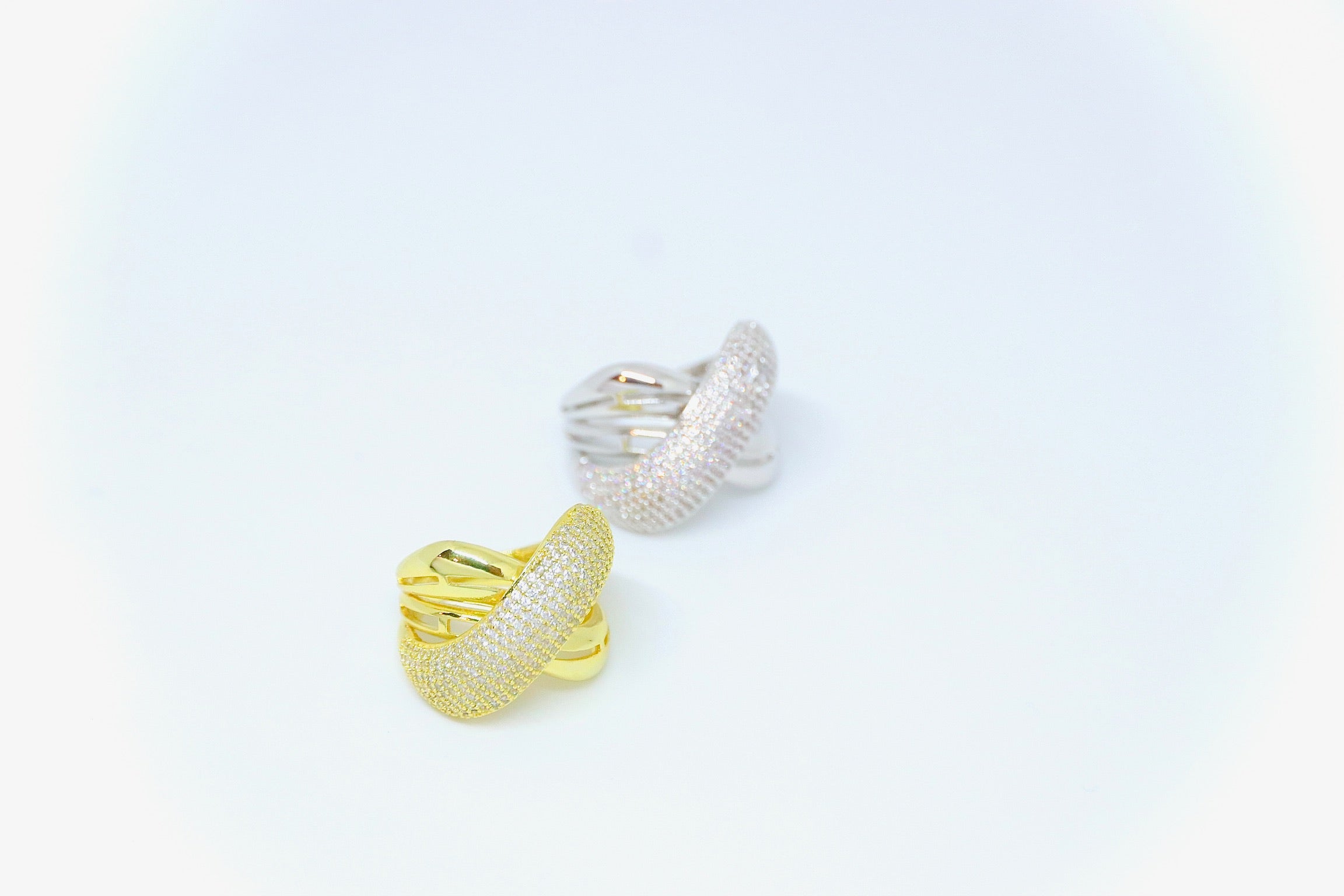 Anillo Braided Trio CZ Gran Ring