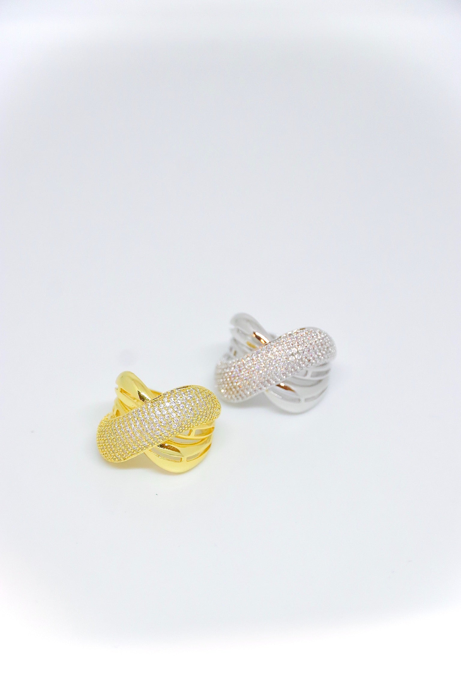 Anillo Braided Trio CZ Gran Ring