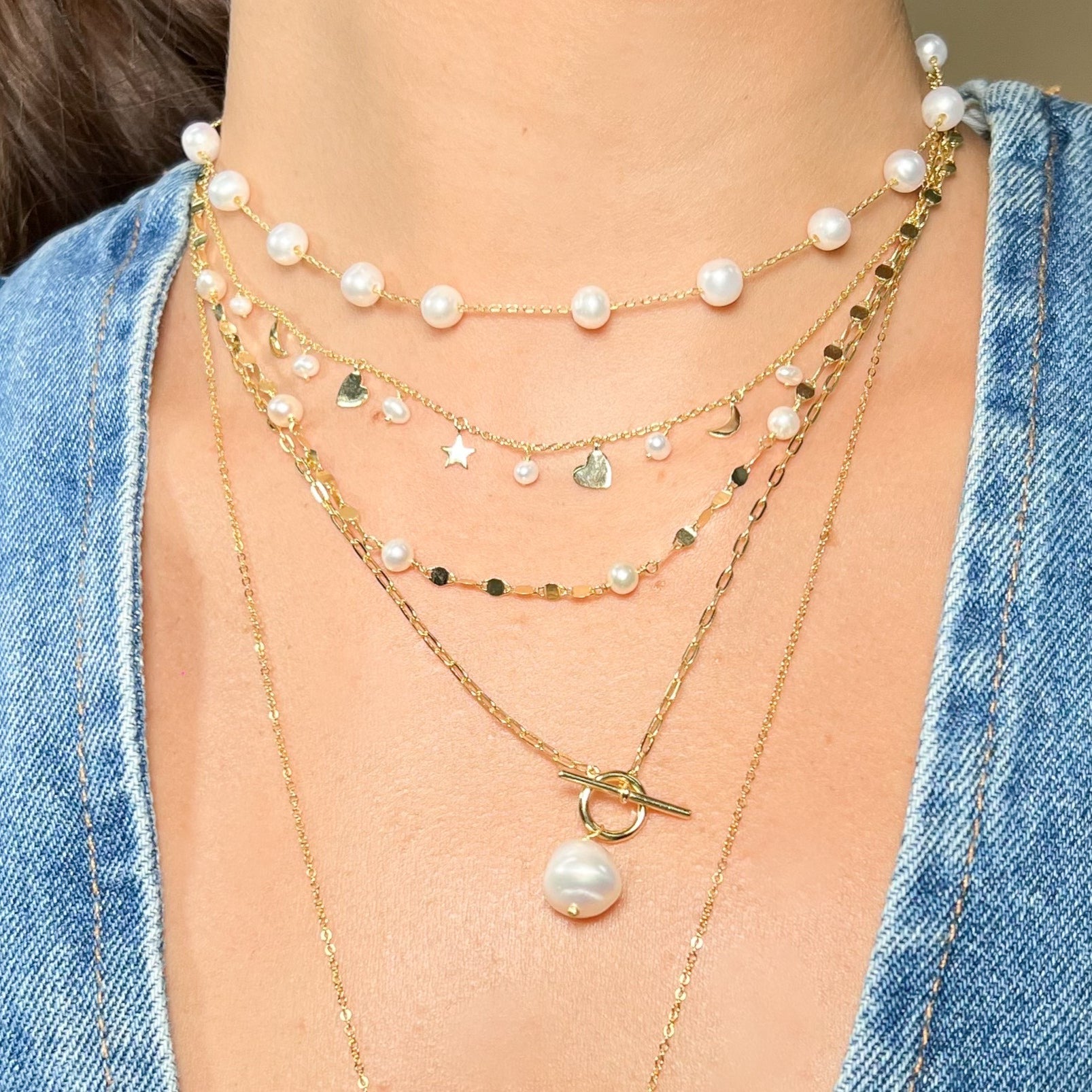 Collar 15 Pearls Choker