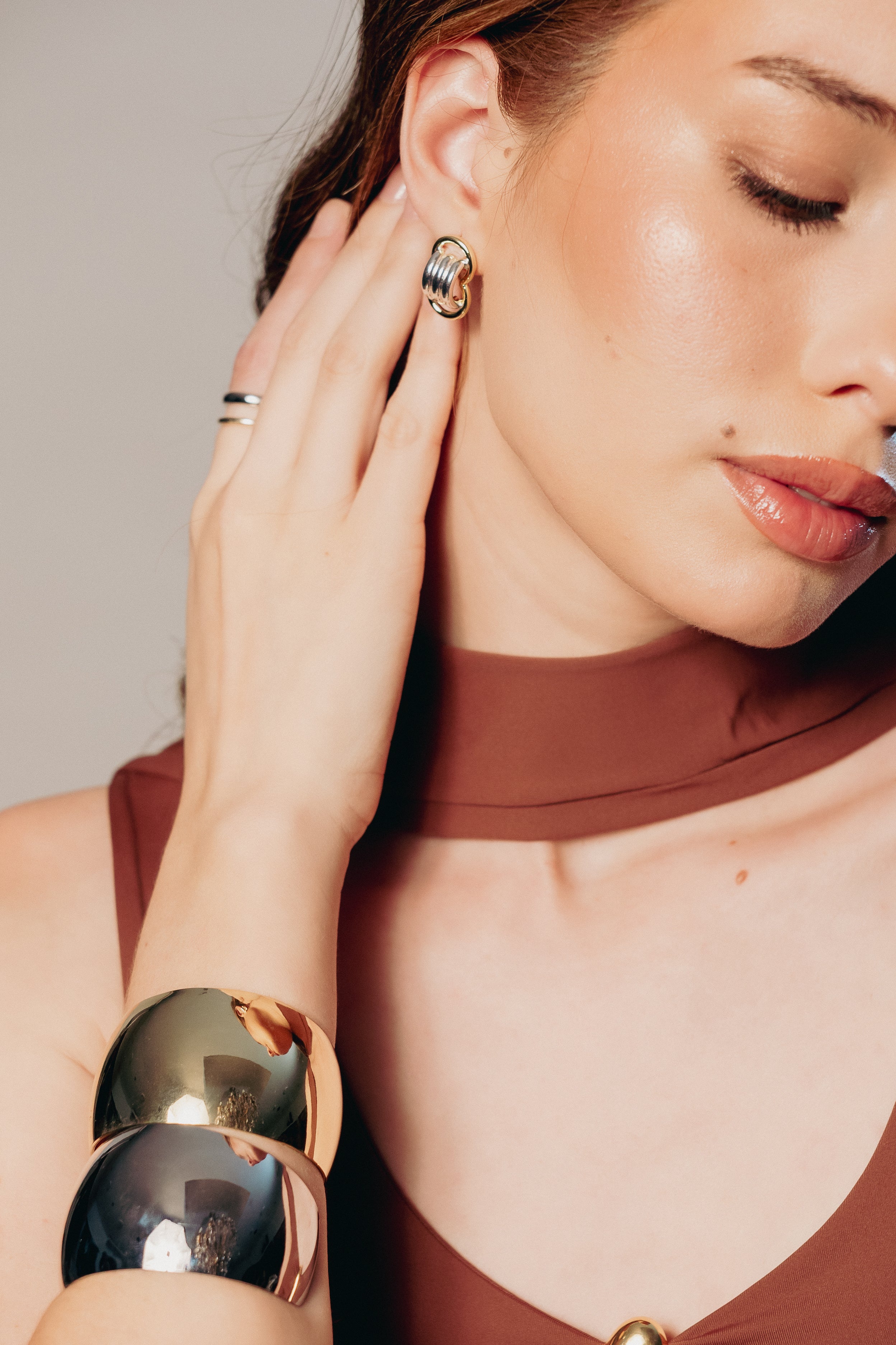 Pulsera Brass Curvy 40mm Cuff