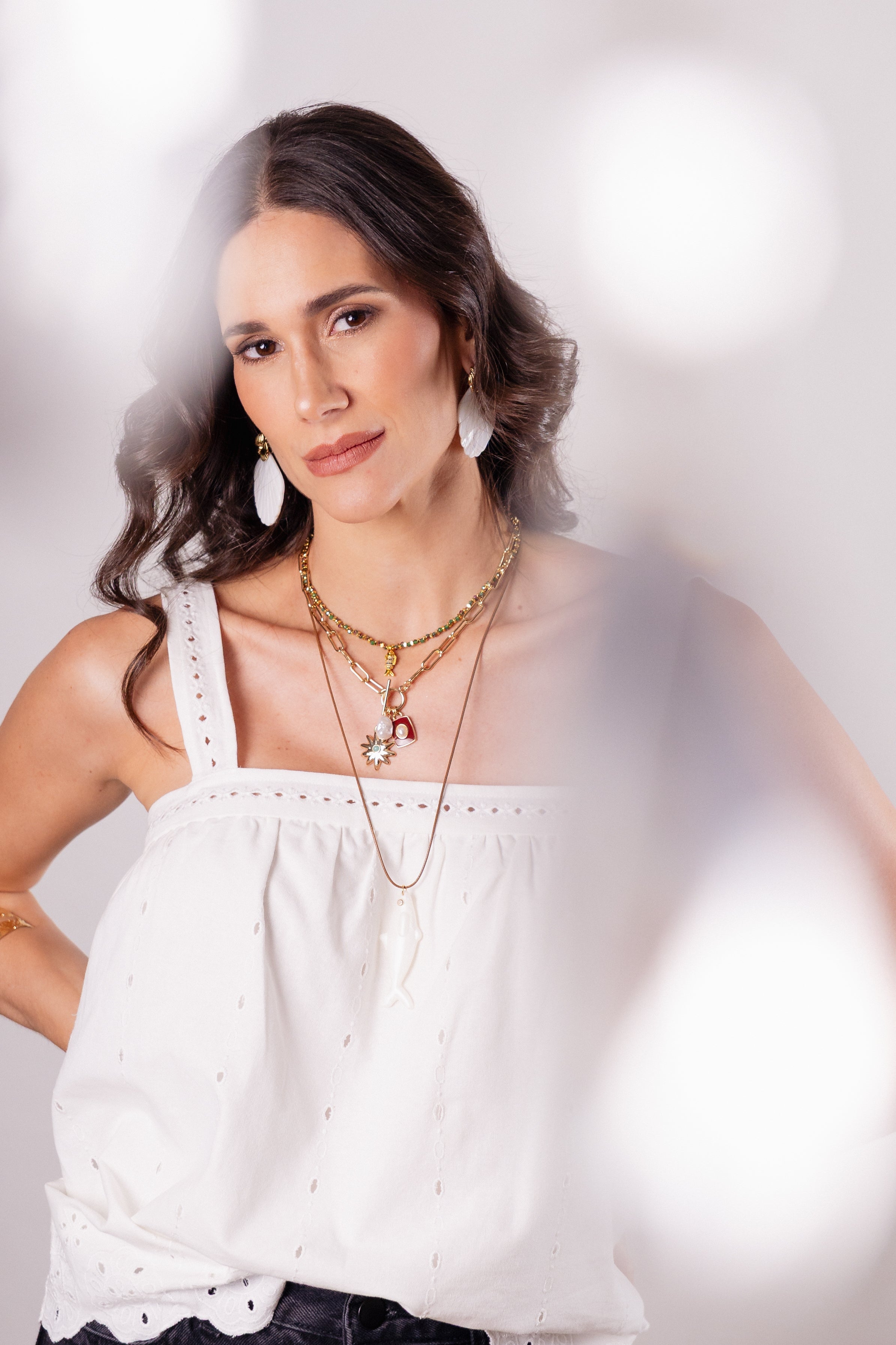 Collar Summer White Gran Fish