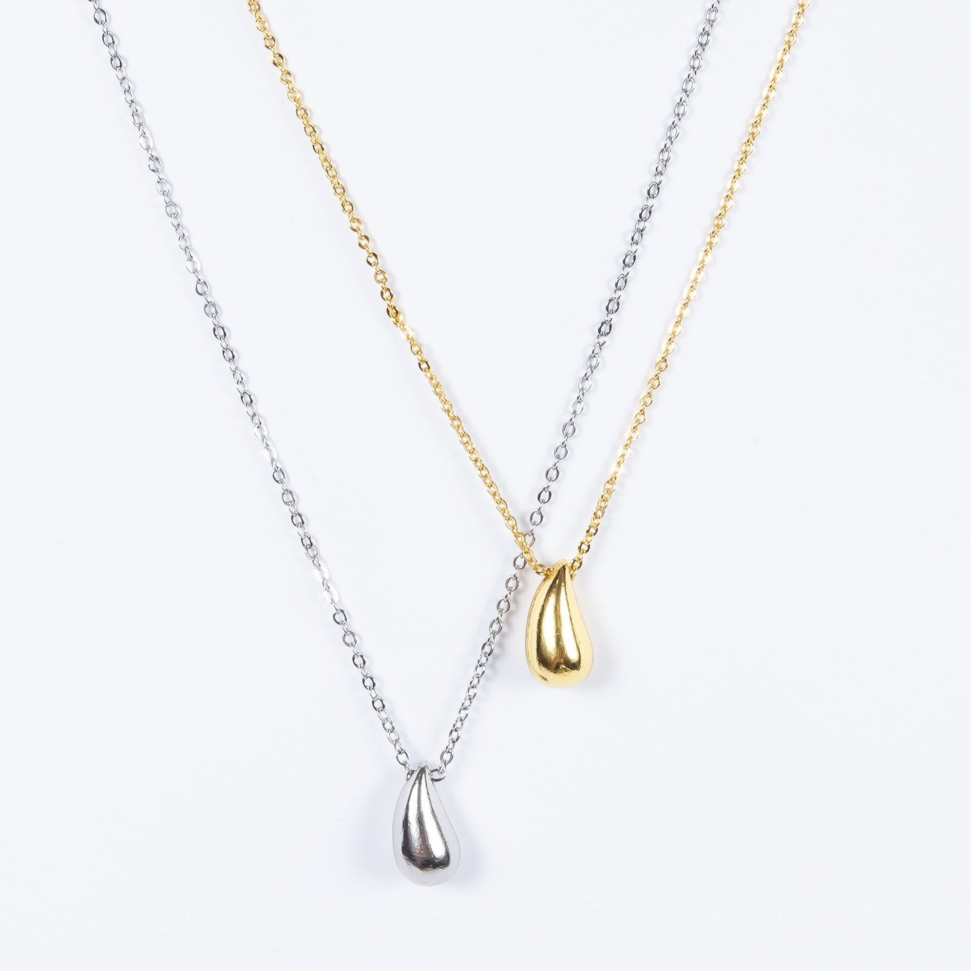 Collar Baby Drop Necklace Silver
