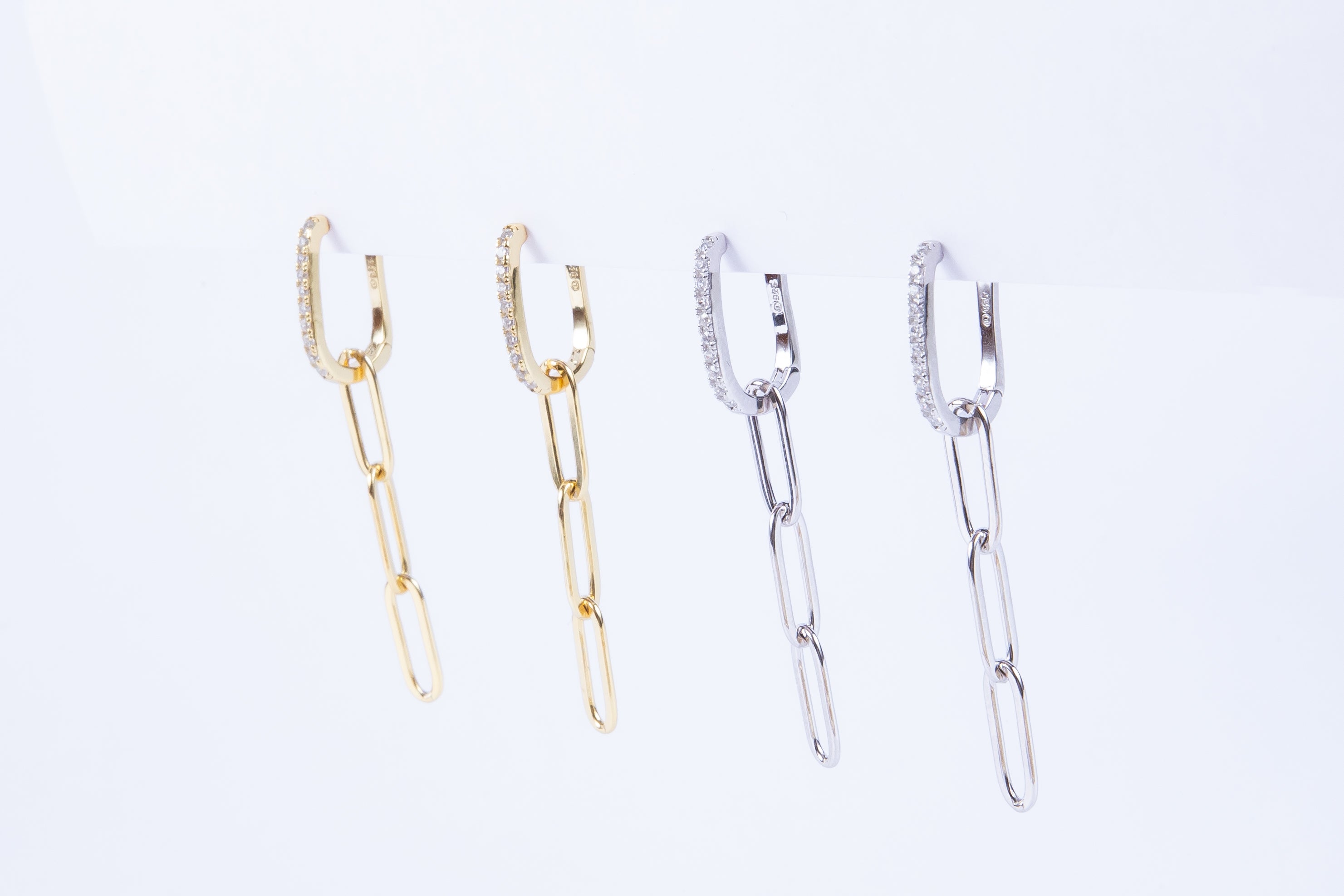 Aro Paperclip Chain & Oval Hoop