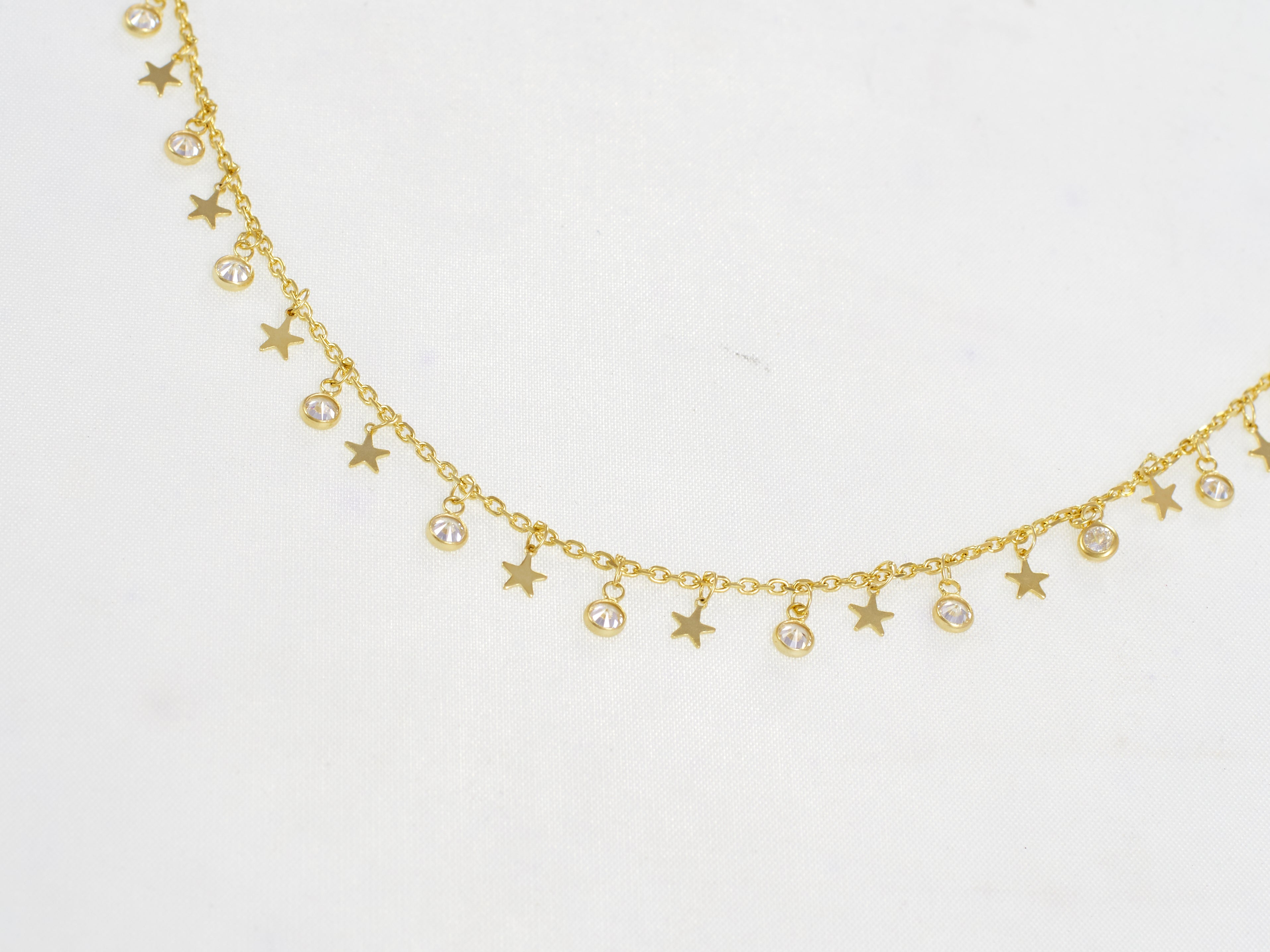 Collar Mini Star & Cz Shaker Choker