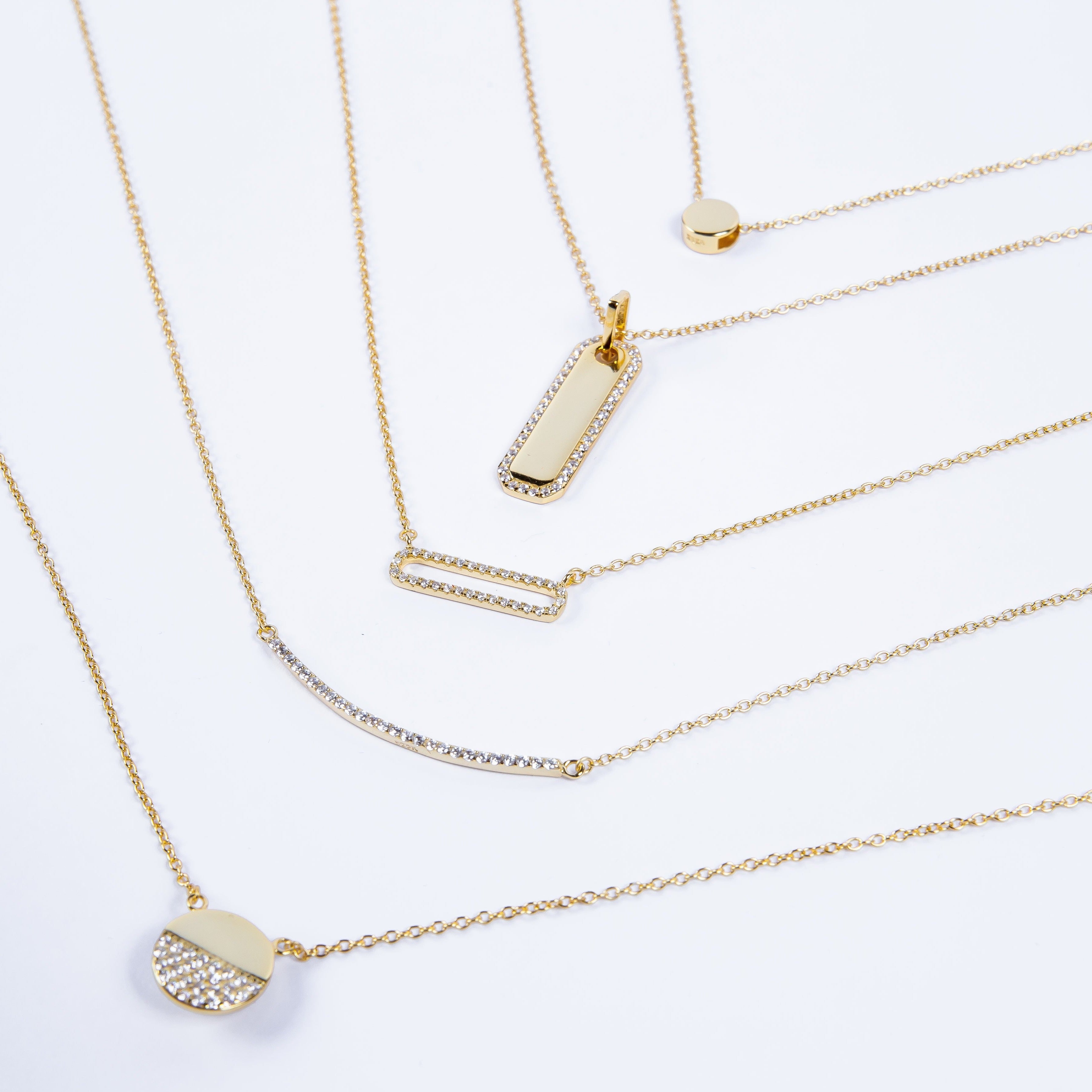 Collar Single Sliding Dot Gold L