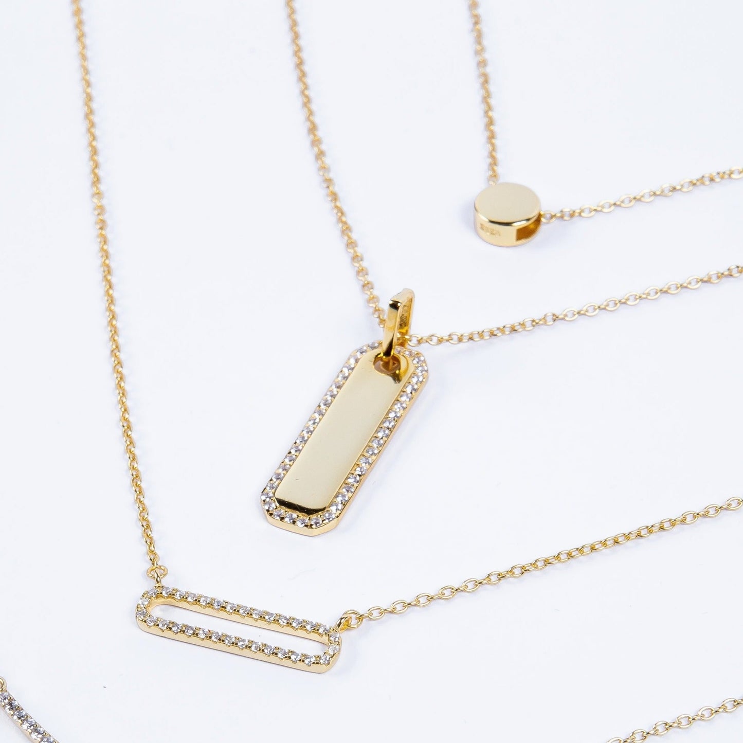 Collar Rectangle Tag Choker