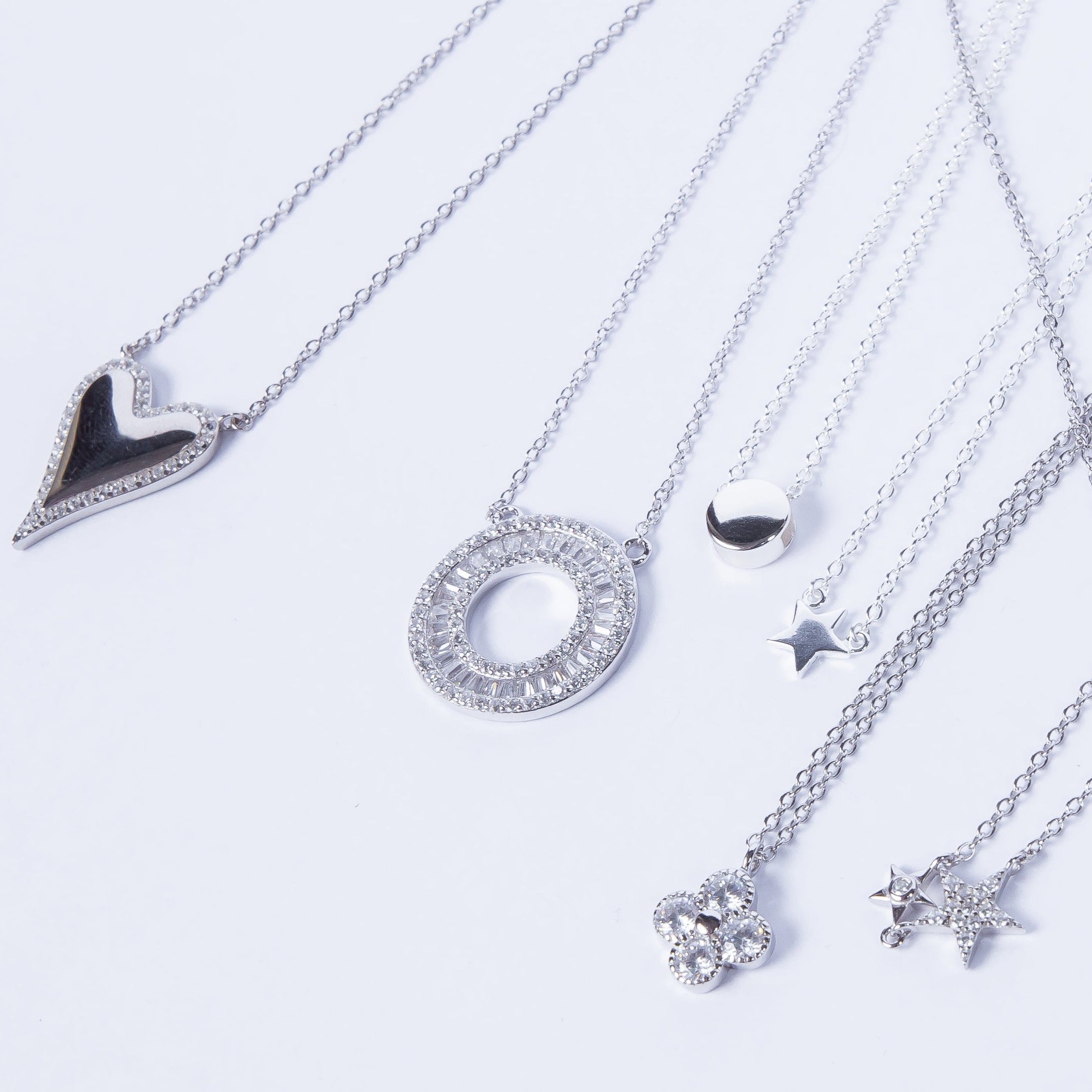 Collar Gran Bagui Round Necklace Silver L