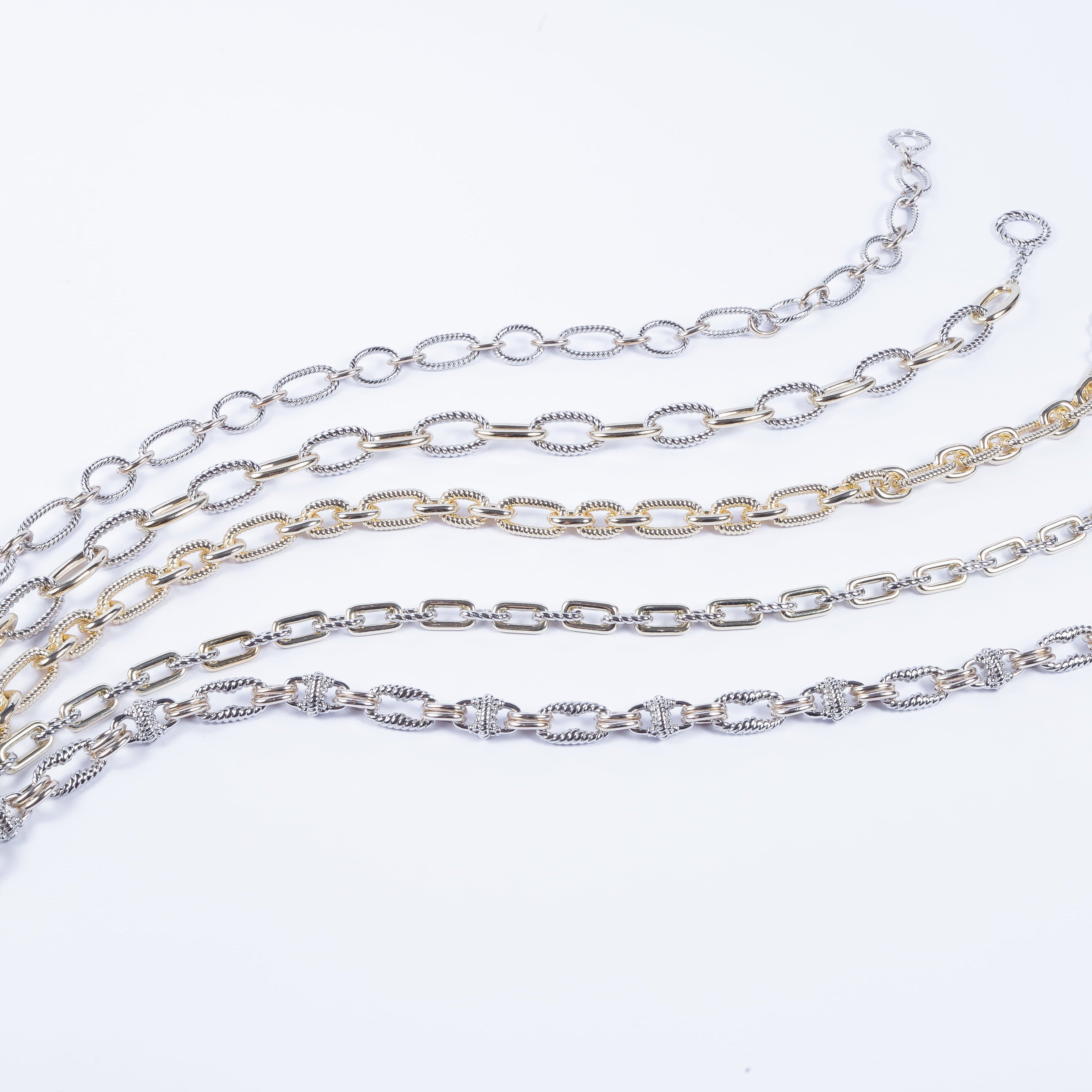 Collar Thin Bicolor Oval Choker