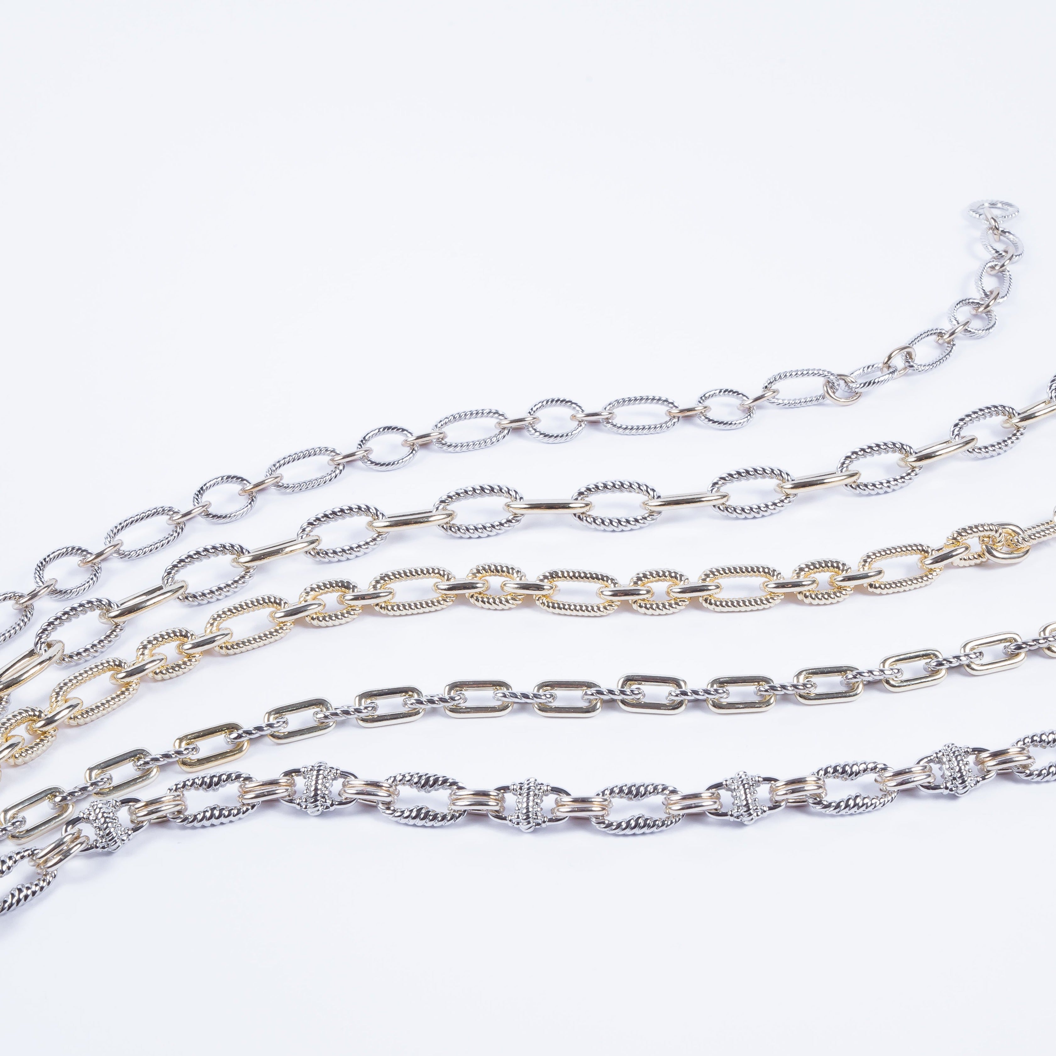 Collar Thin Bicolor Oval Choker