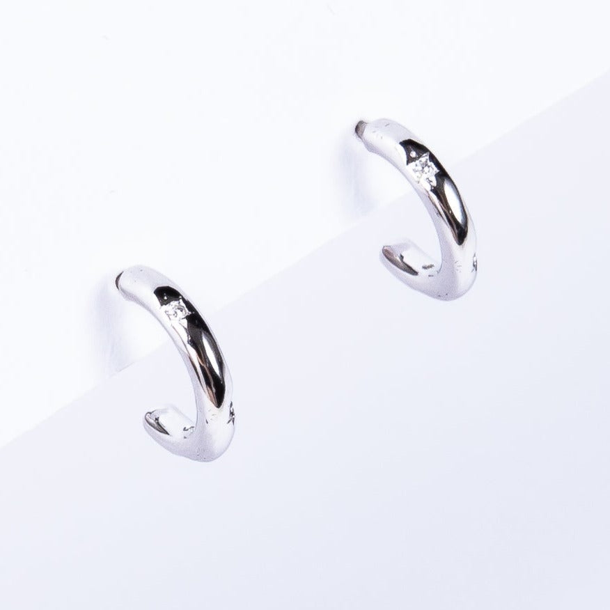 Aro 2 cz Baby Half Hoop