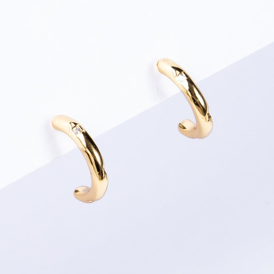 Aro 2 cz Baby Half Hoop