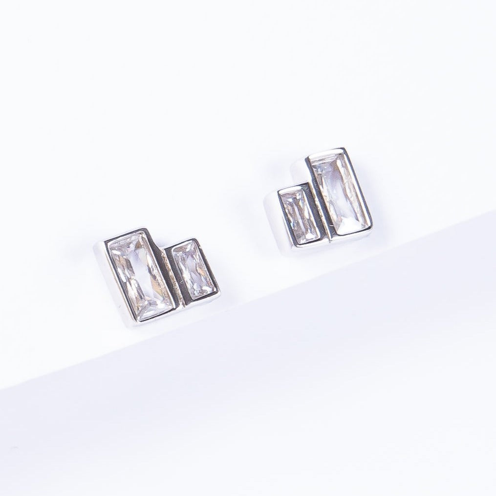 Aro Double Cube Stud