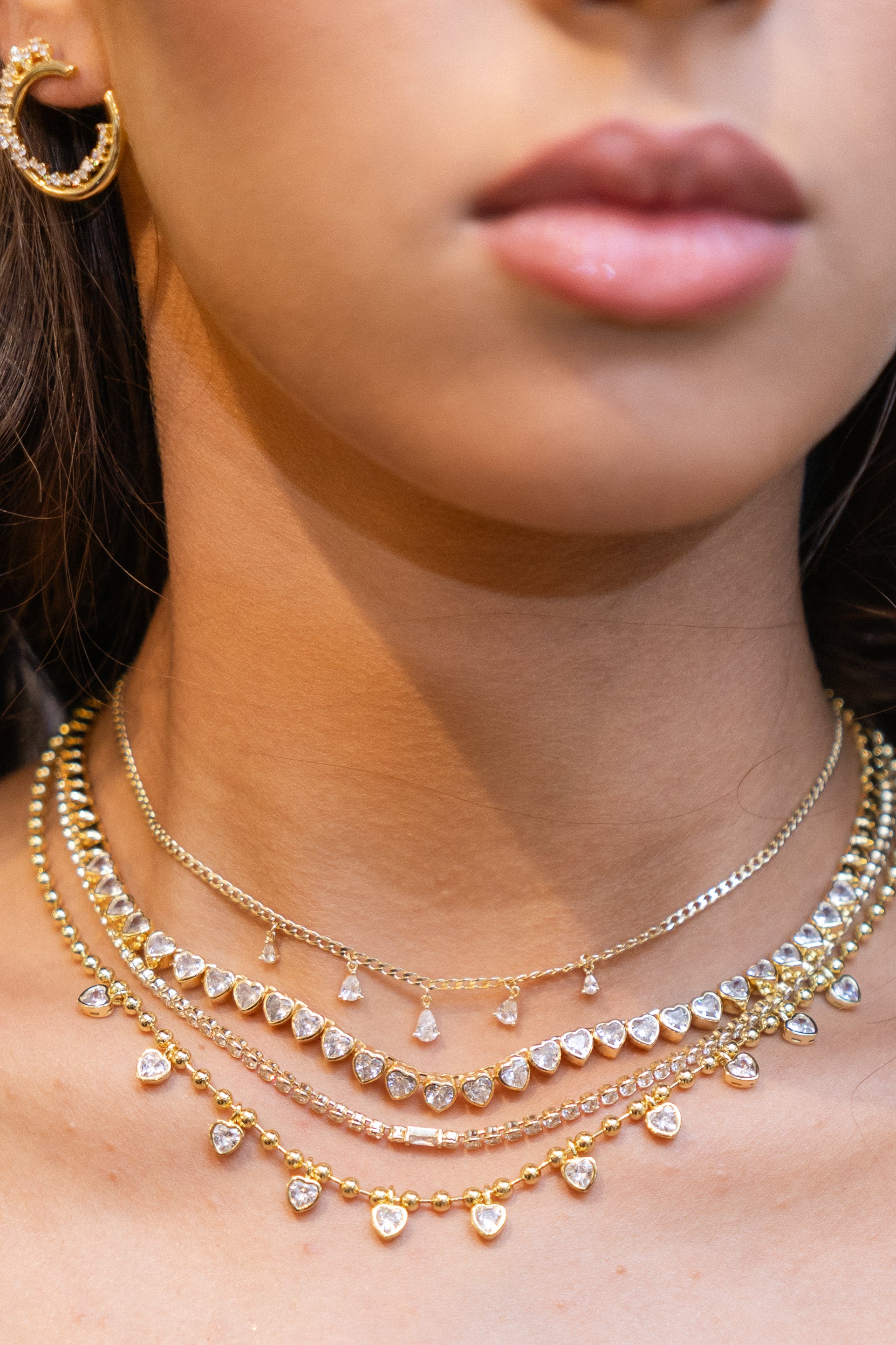 Collar Brassy Bubbles & Hearty Choker