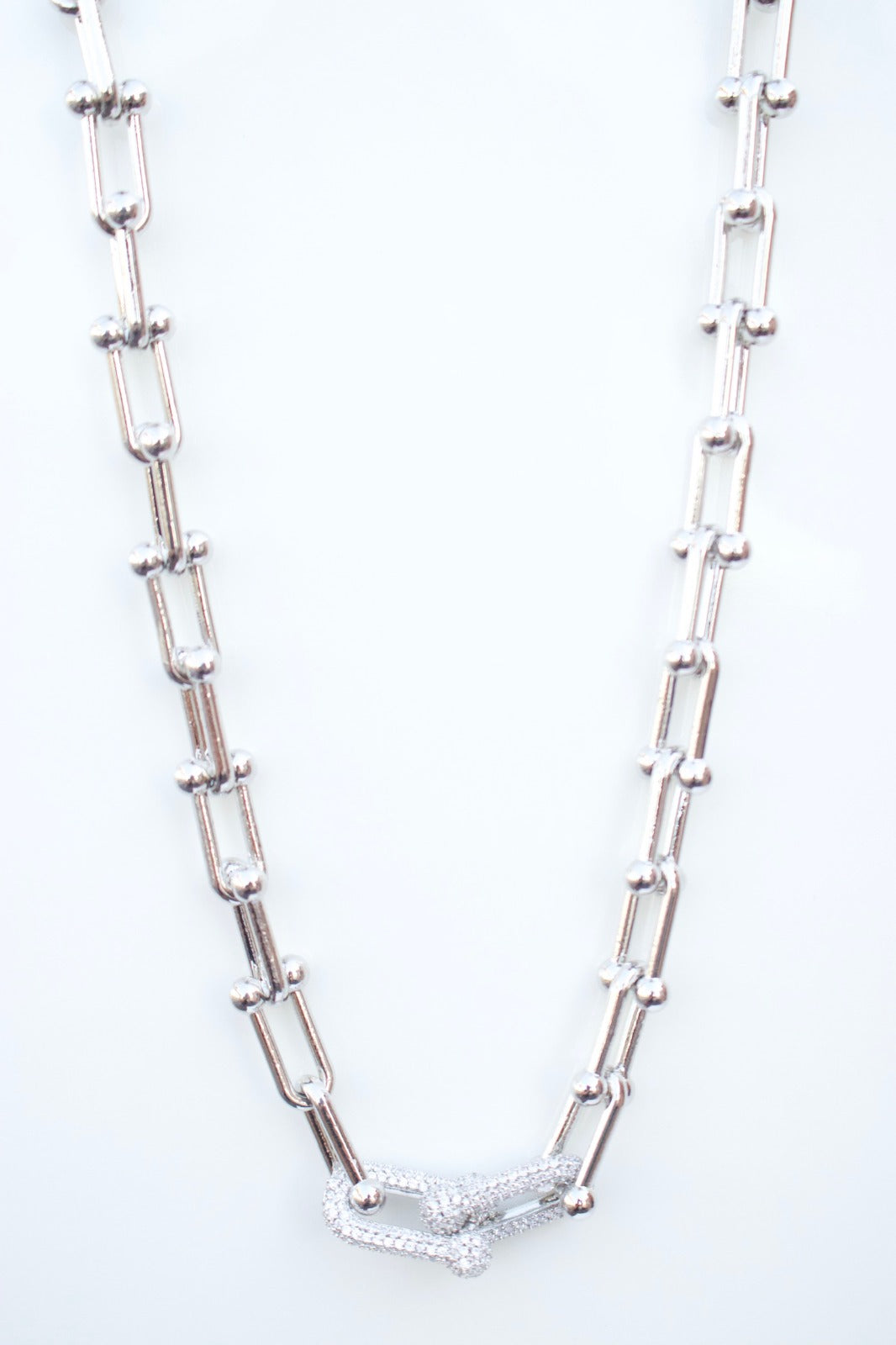 Collar Yumba CZ Center Silver