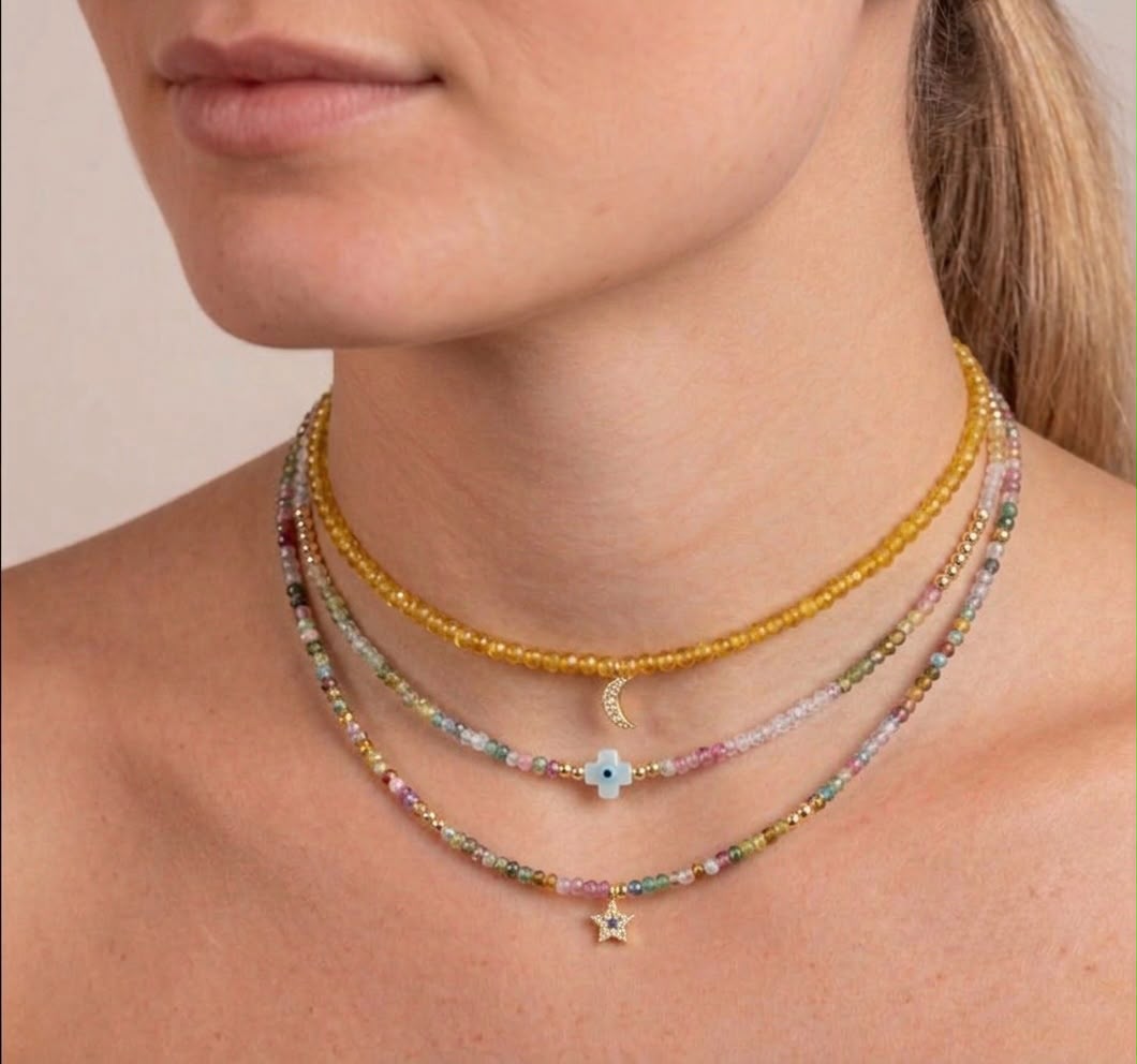 Collar Gui Choker Tourmaline & Co