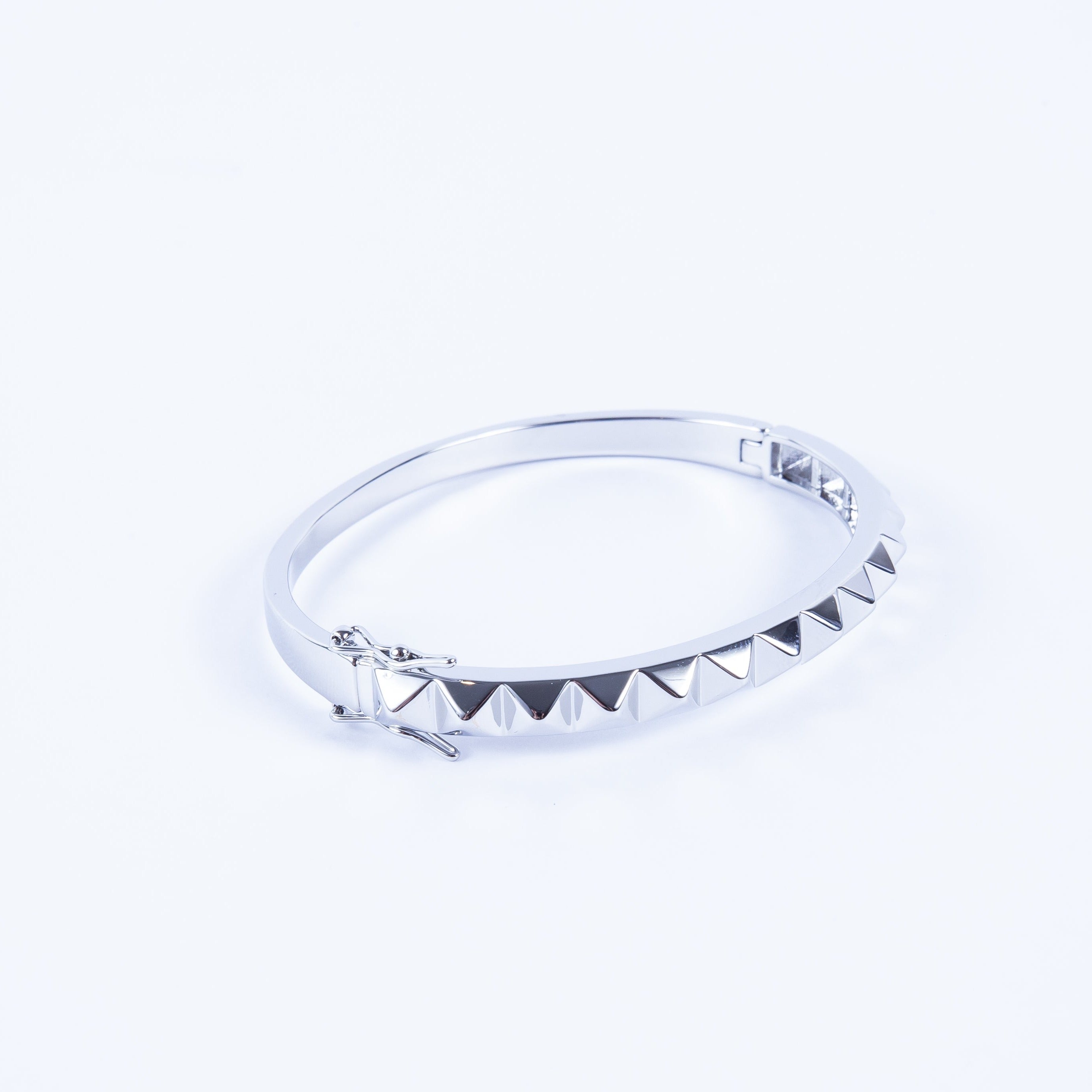 Pulsera Stainless Spike Ent Bracelet Silver