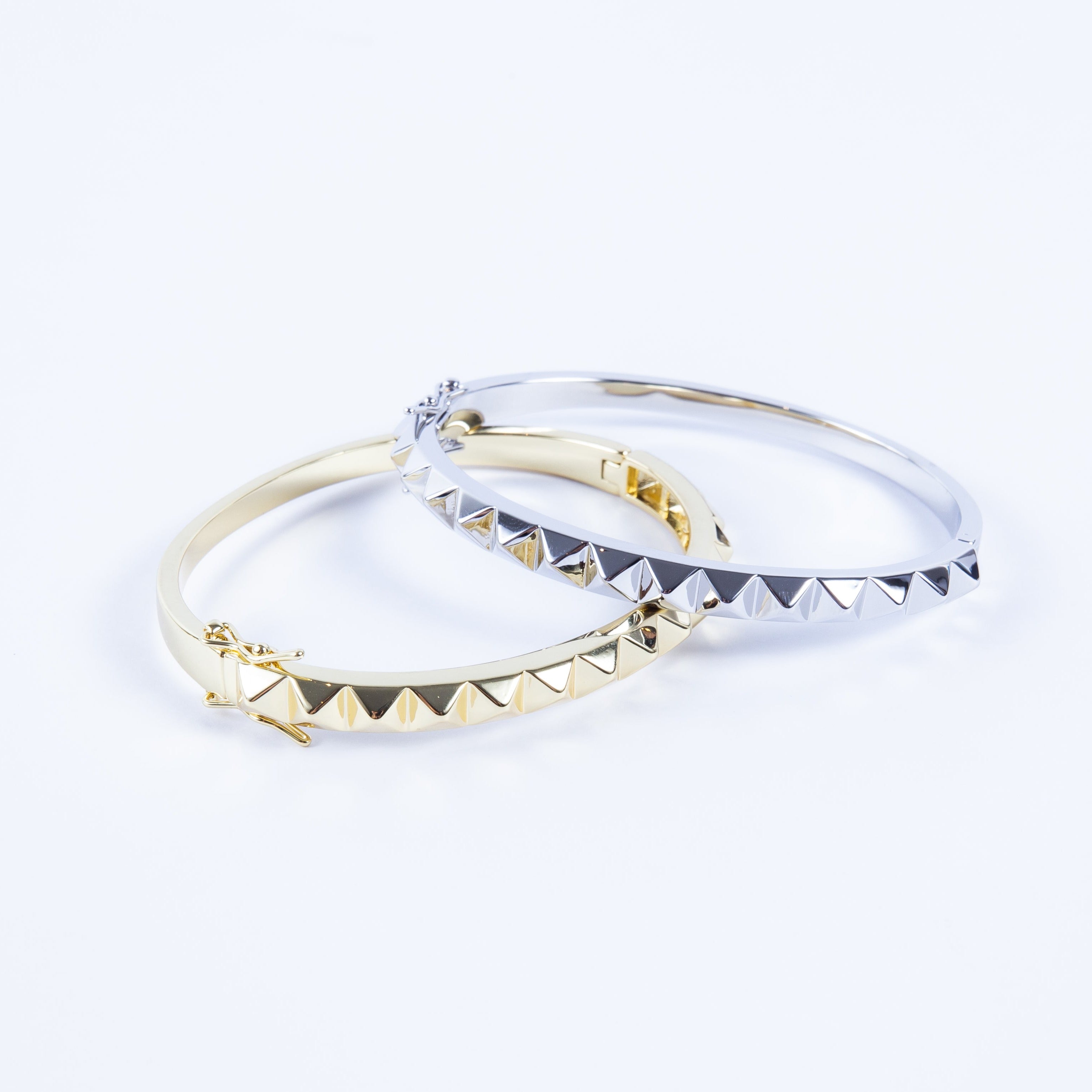 Pulsera Stainless Spike Ent Bracelet Silver