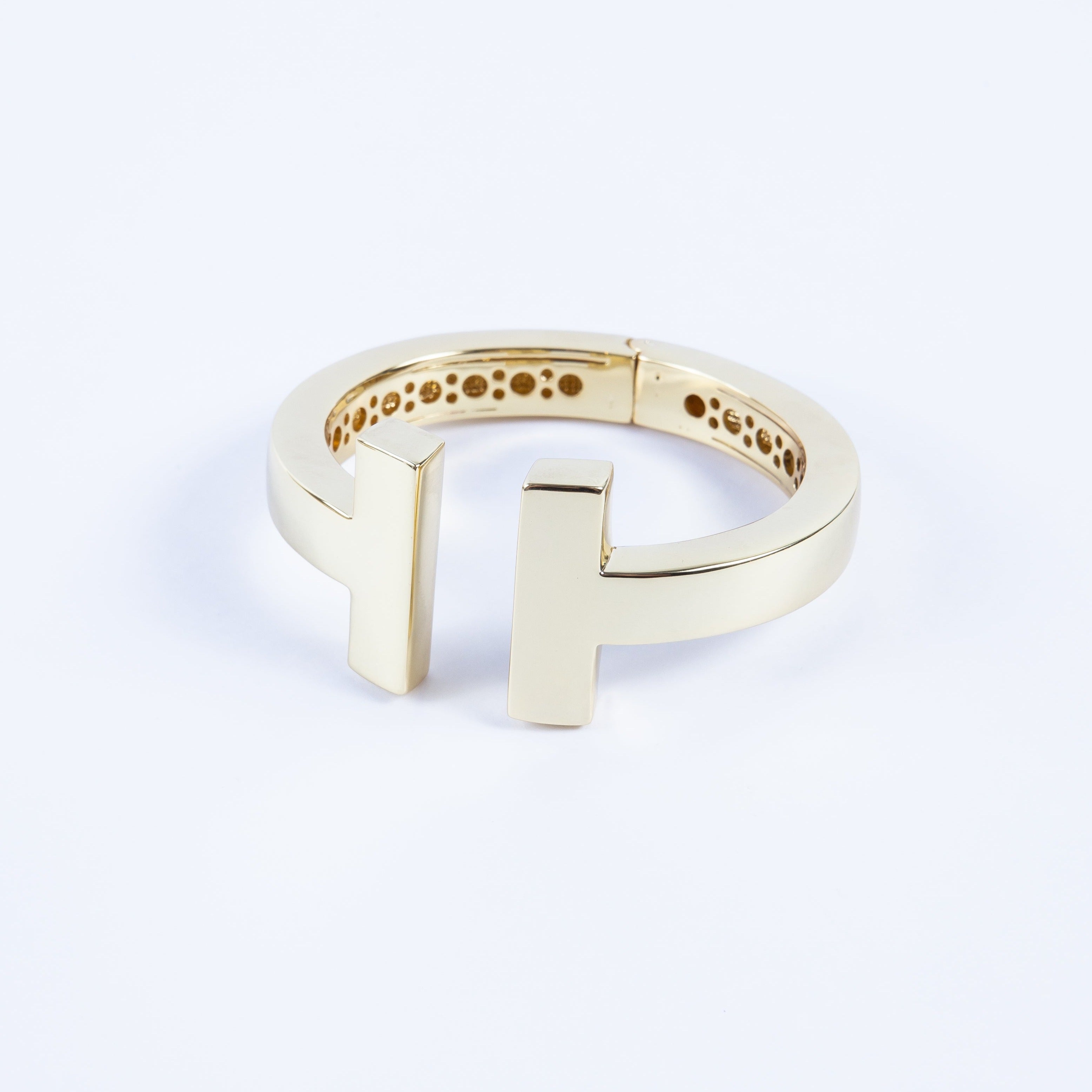 Pulsera Stainless Gran Double Bar Gold