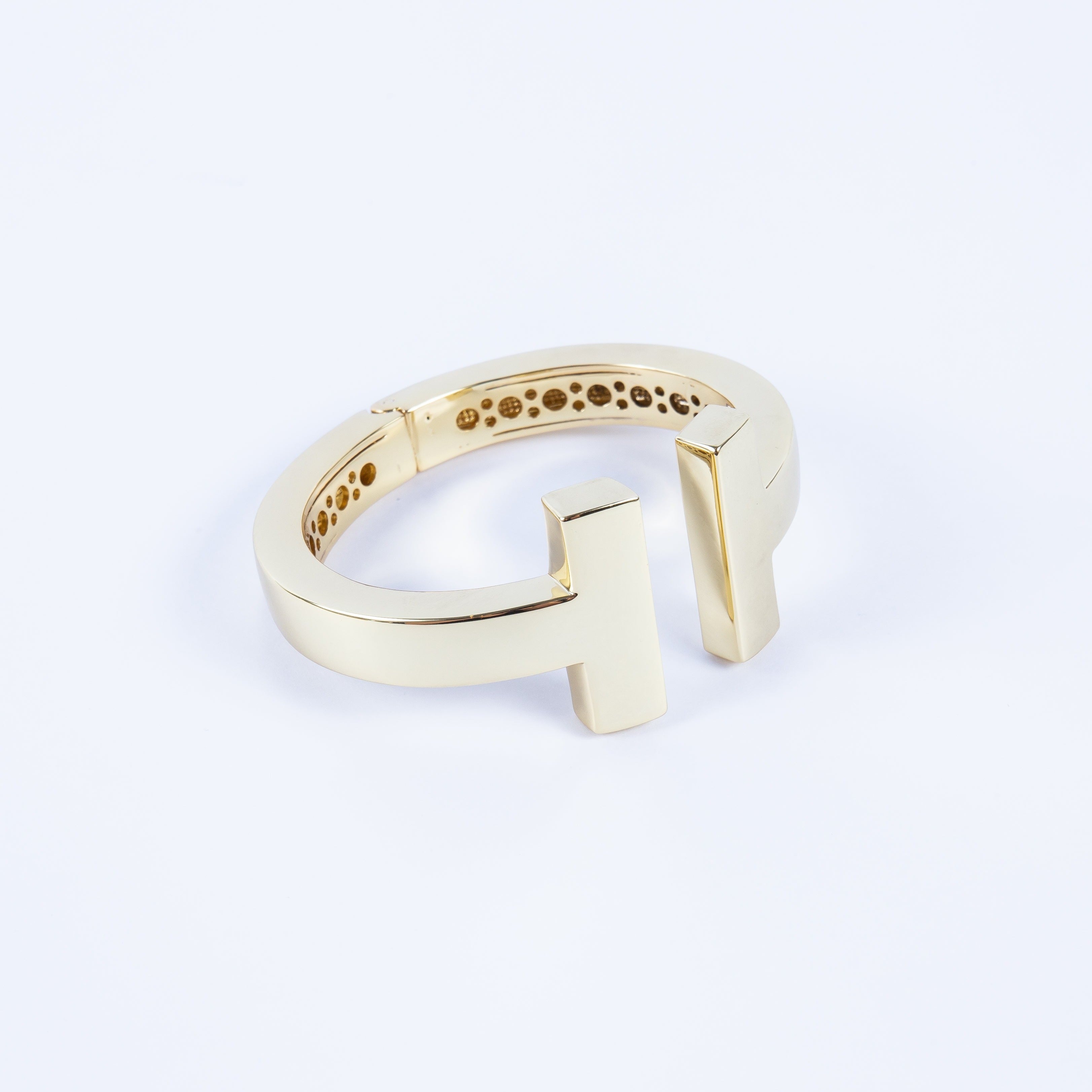 Pulsera Stainless Gran Double Bar Gold