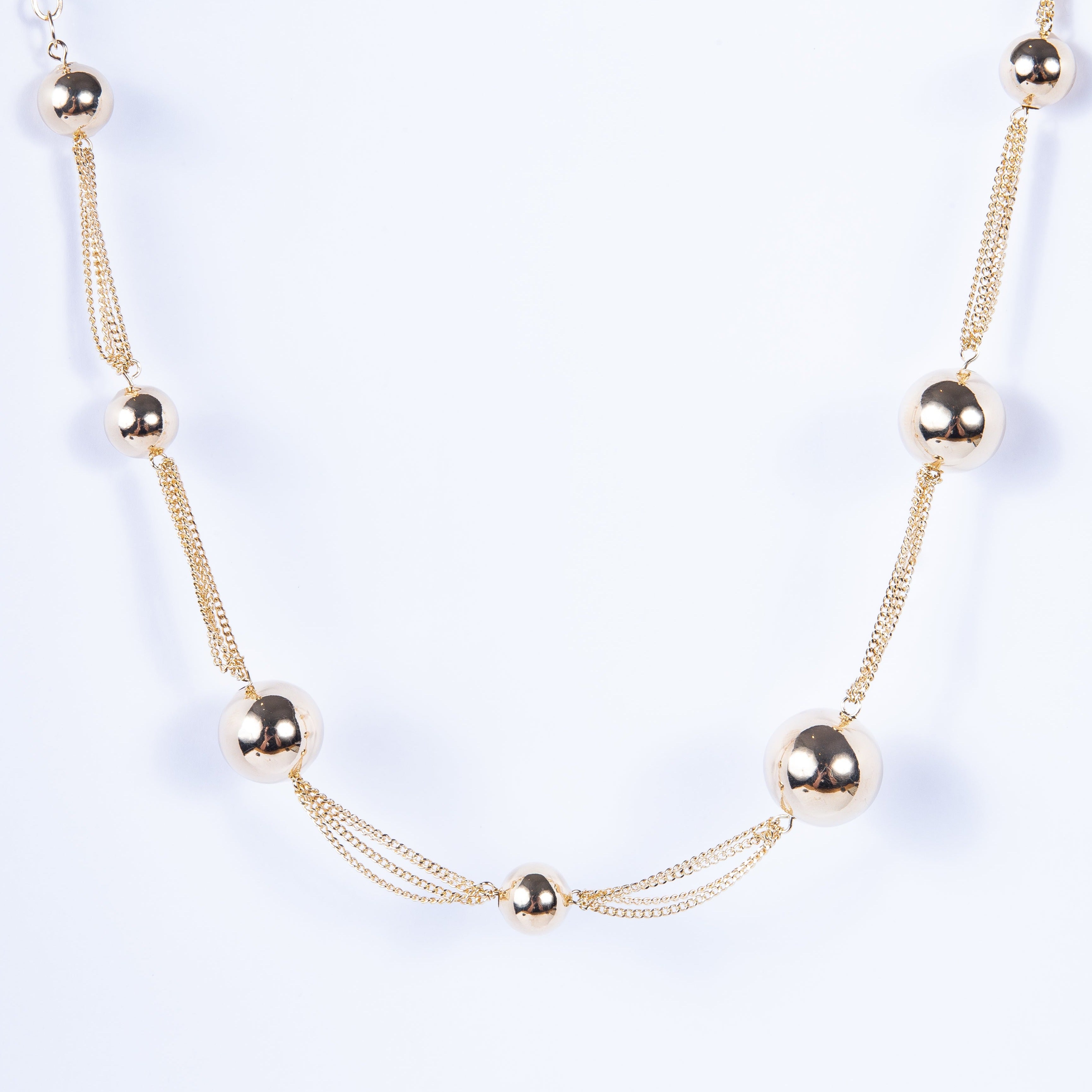 Collar Irregular Multi Chain Bubbles