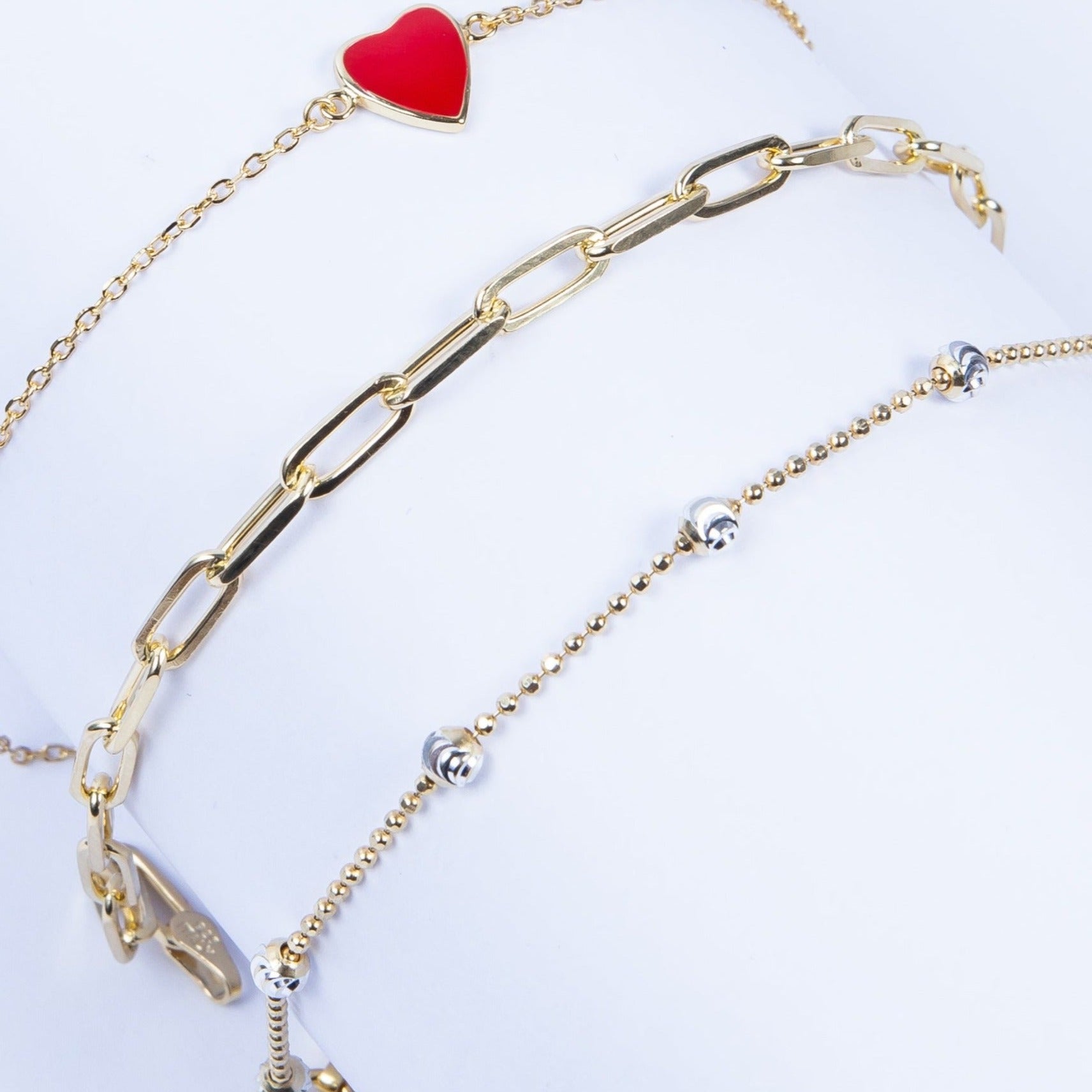 Pulsera SS Paperclip Chain Bracelet Gold