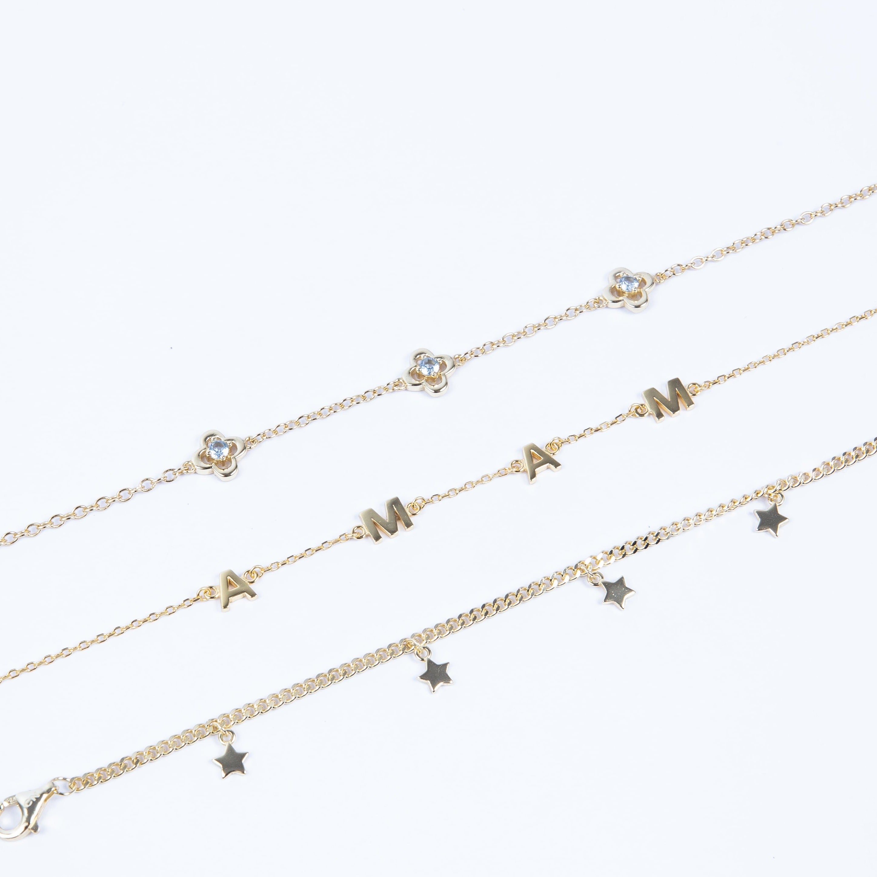 Pulsera Clover CZ Hollow