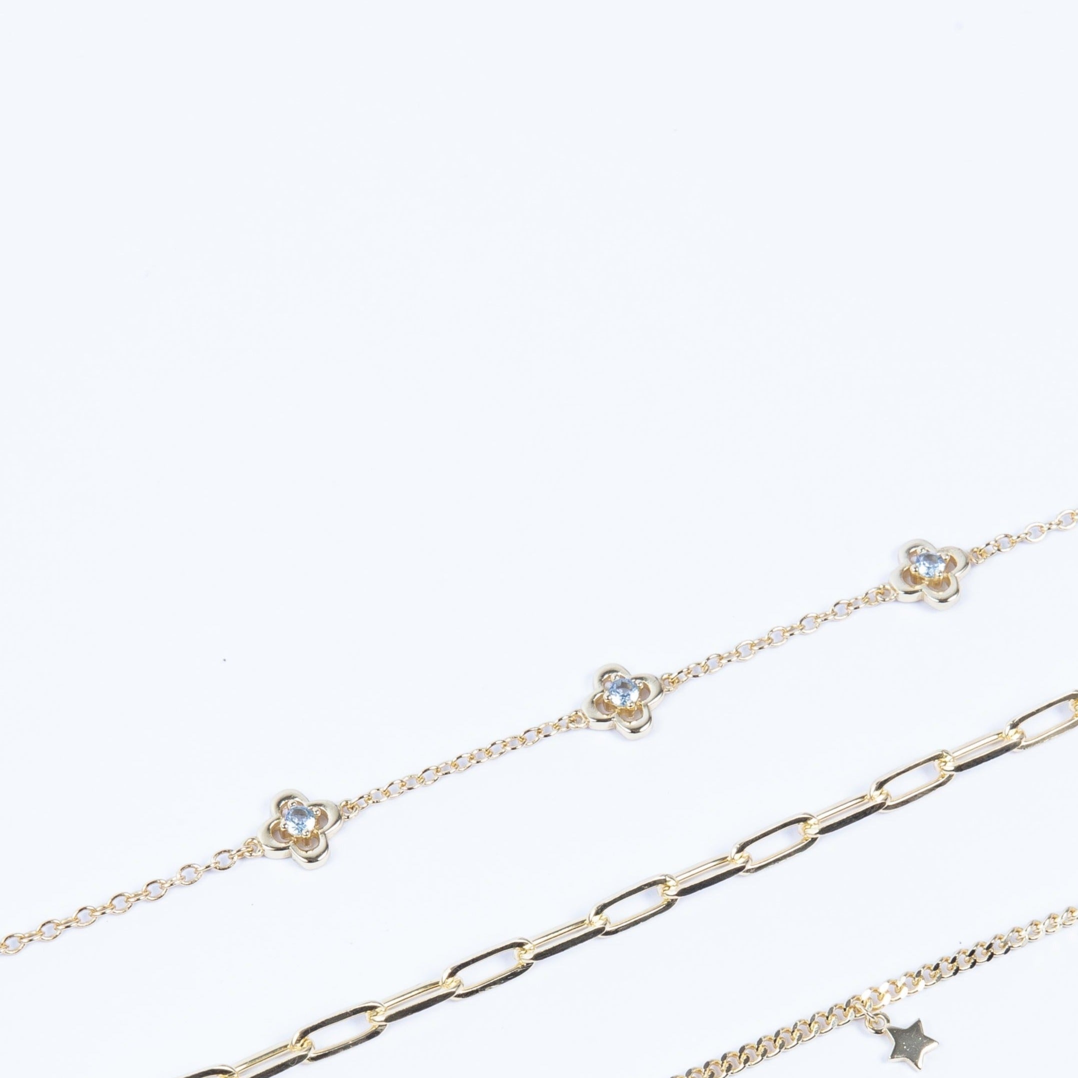 Pulsera Clover CZ Hollow