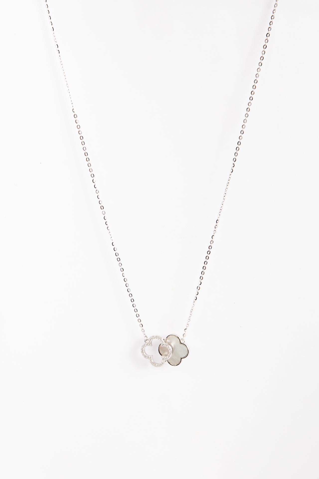 Collar Double Clover & CZ