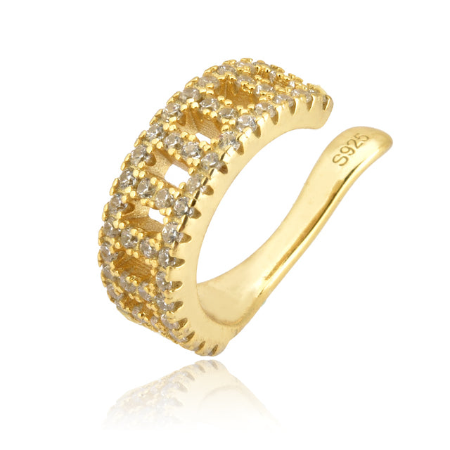 Aro Cz Cube Cuff