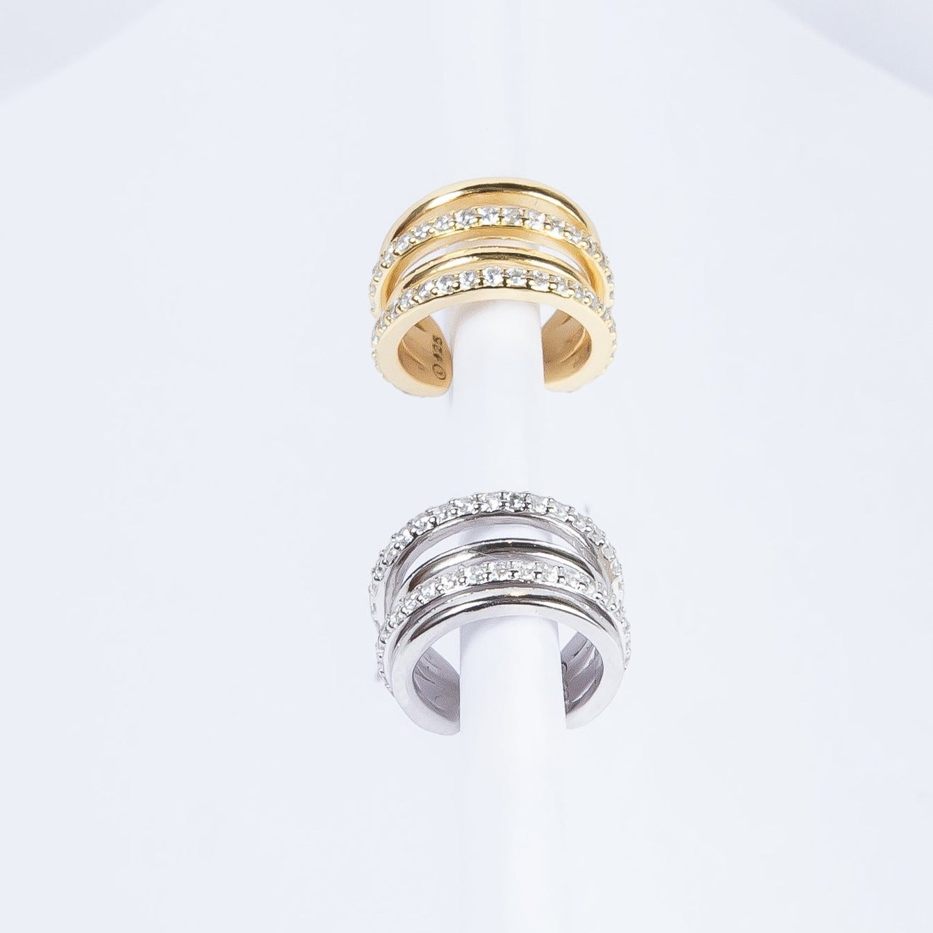 Aro Mixed Cage Cz Cuff