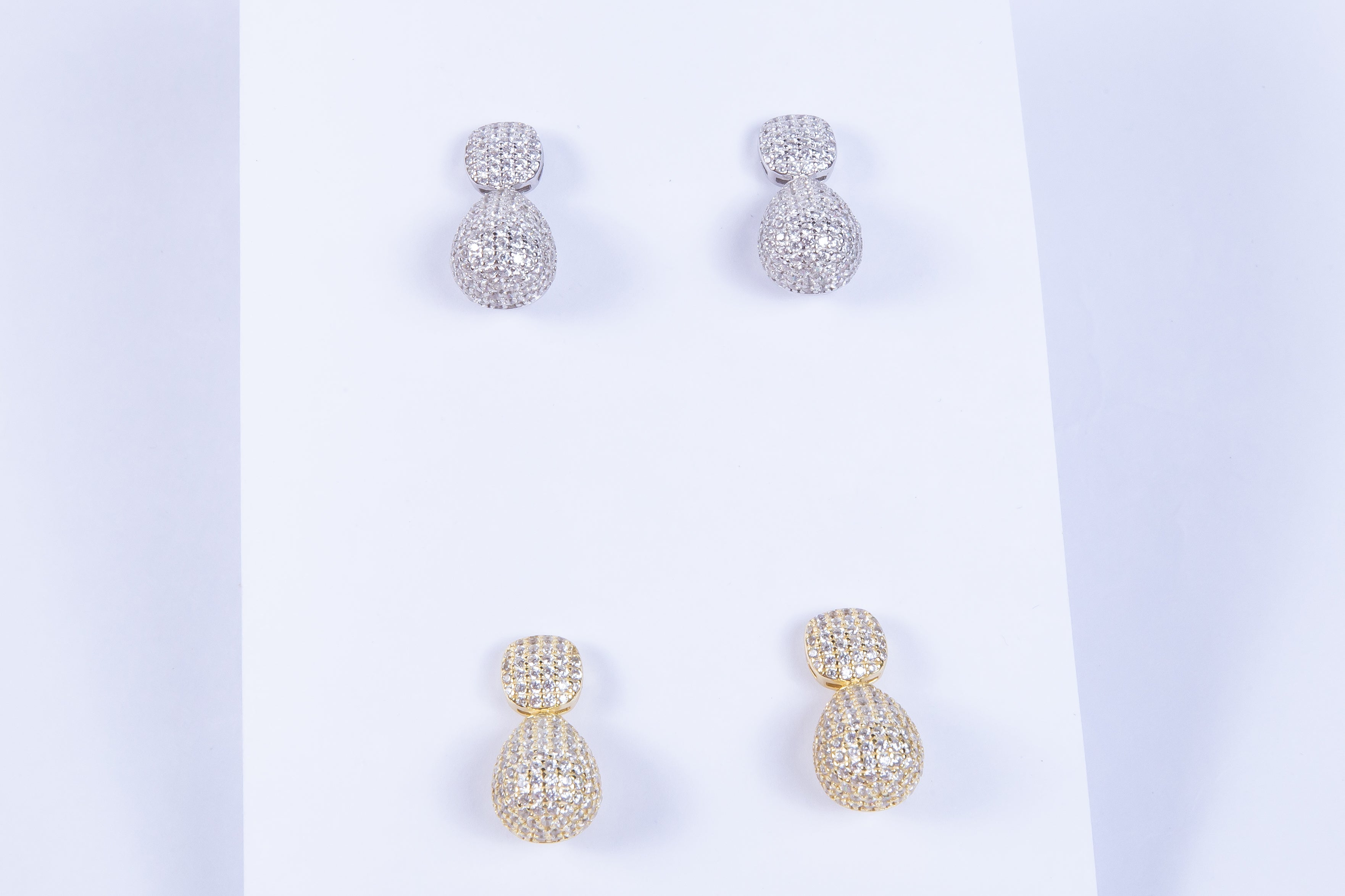 Aro Gran Double Baby Teardrops CZ