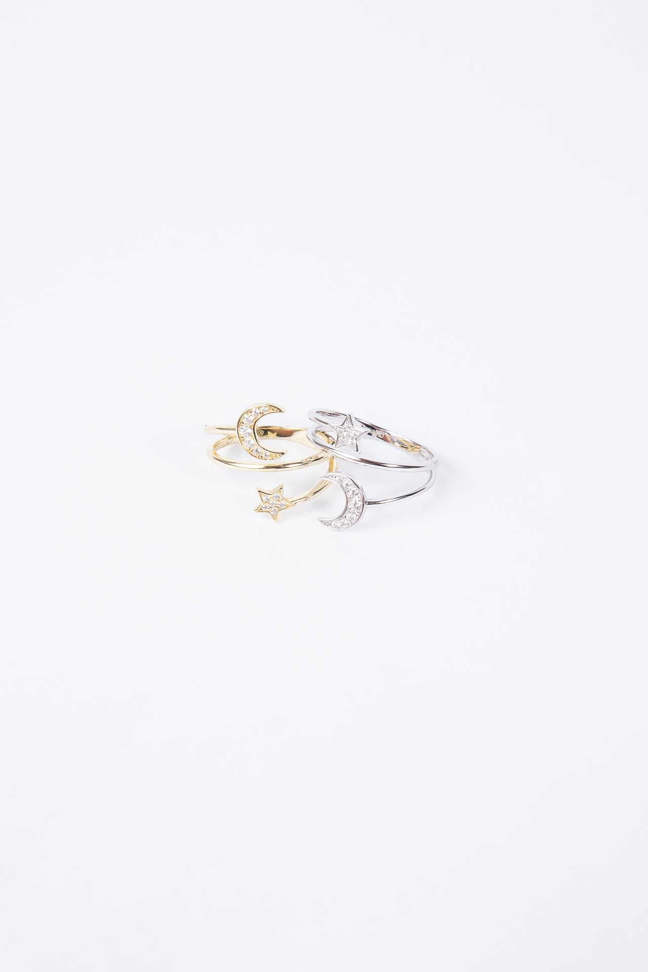 Anillo Triple Star & Moon