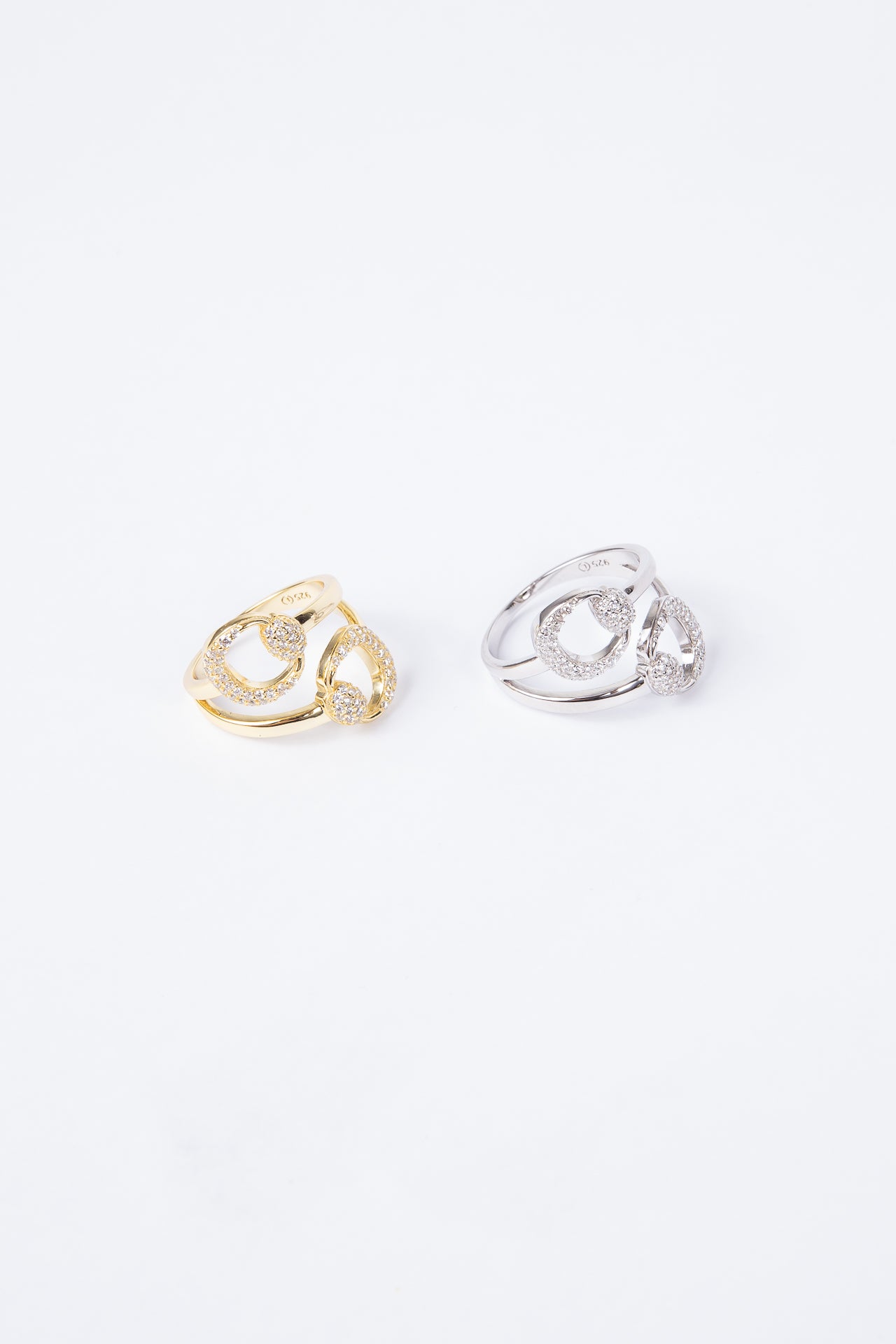 Anillo Double Belt CZ