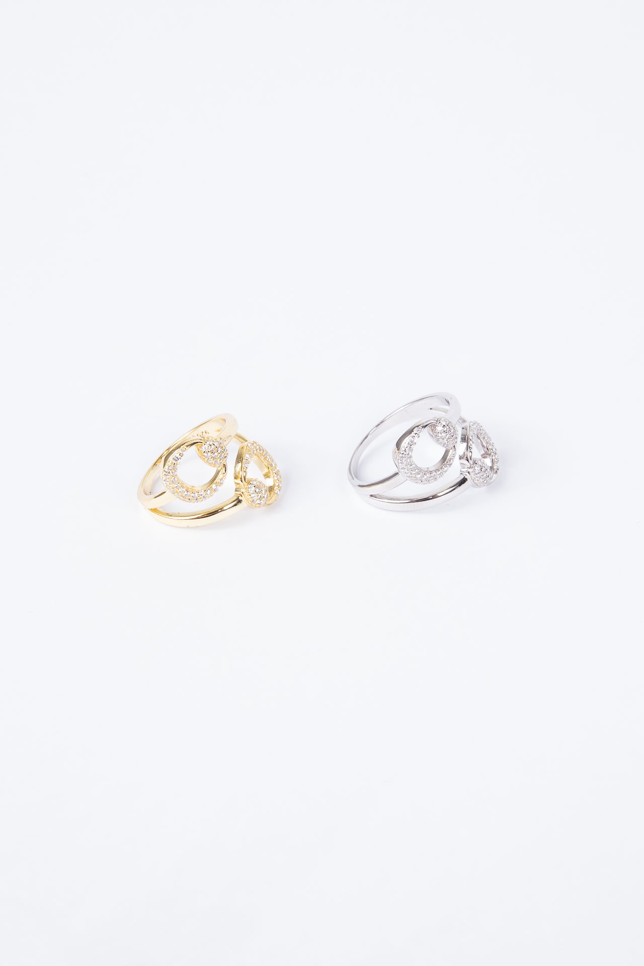 Anillo Double Belt CZ